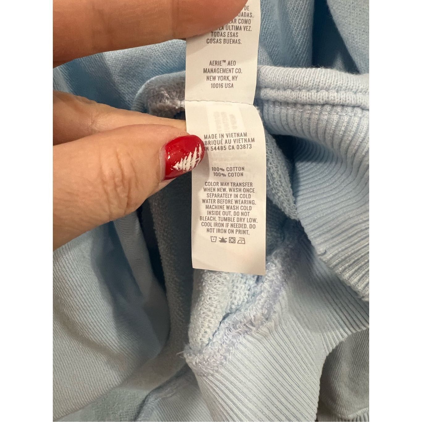 Other Aerie NWT Cotton Sweatshirt Baby Blue Lets go Coconuts Loung Size M / US 6-8 / IT 42-44 - 6 Thumbnail