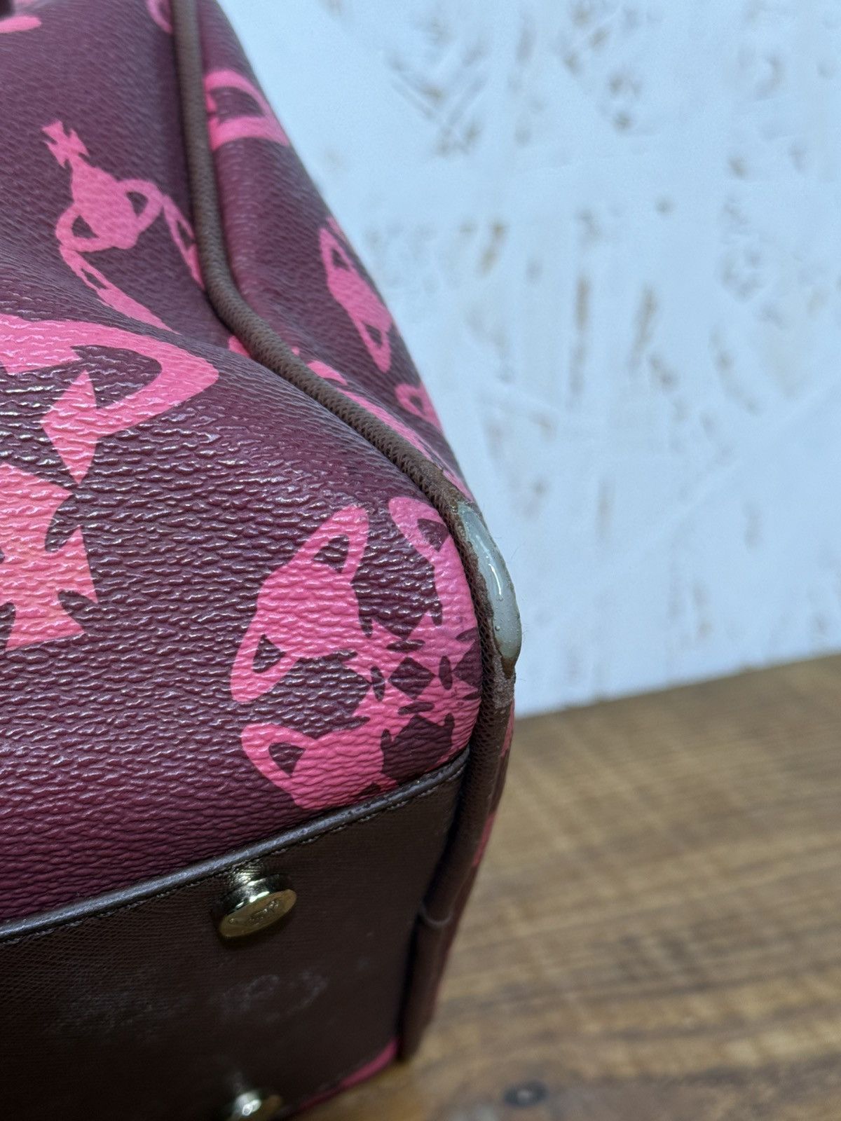 Vivienne Westwood Vivienne Westwood Orb Logo Allover Mini Handle Bag Size ONE SIZE - 9 Thumbnail