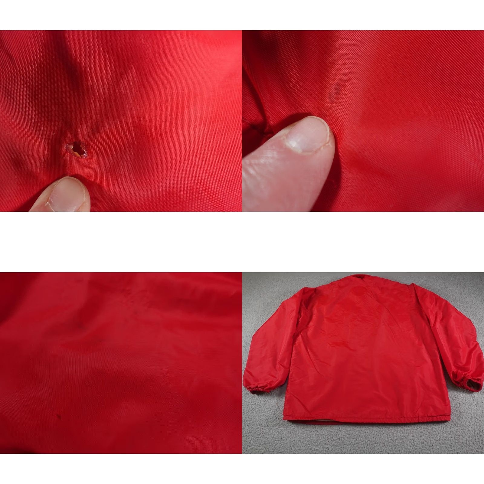 Coach VINTAGE Jacket Mens M Red IAM Machinists Aerospace Workers Snap Coach Contrast Patch Featured Pete Name 90s Workwear Size US M / EU 48-50 / 2 - 9 Thumbnail
