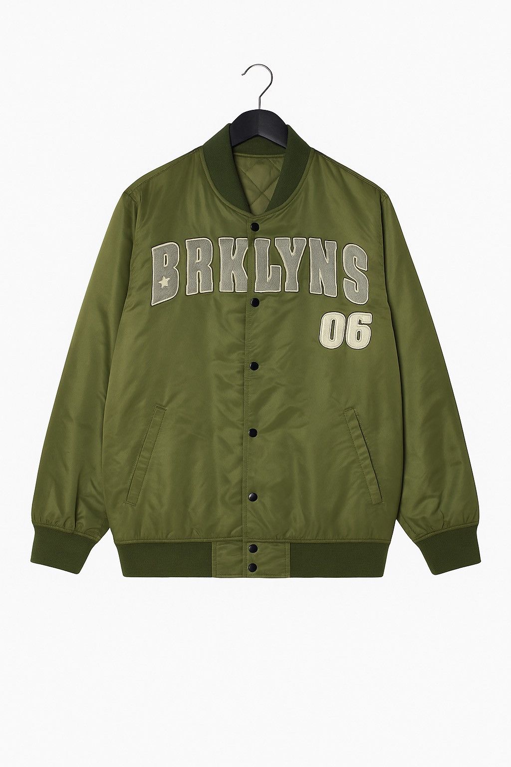 Vintage Vintage Brooklyn Overall BRKLYNS 06 Varsity Bomber Jacket Size US M / EU 48-50 / 2 - 1 Thumbnail
