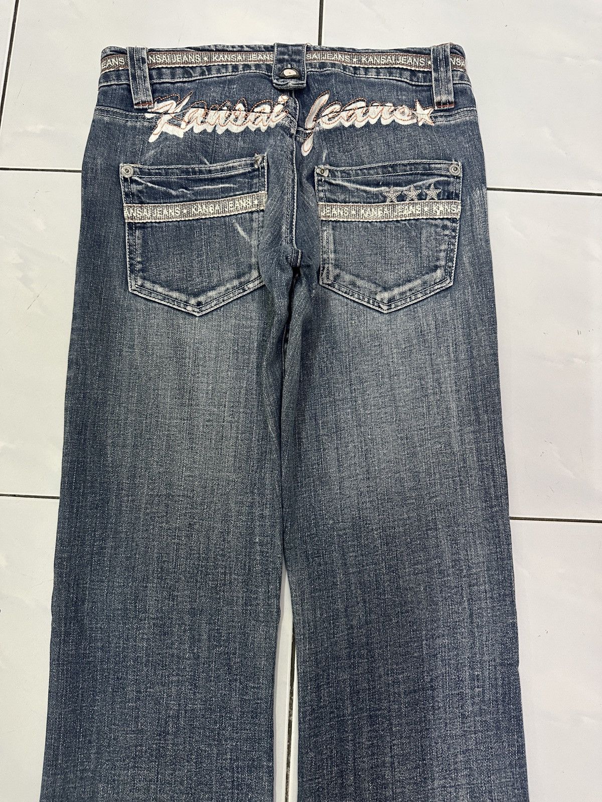 Japanese Brand × Kansai Yamamoto Vintage Japanese KANSAI JEANS Sand Wash Jeans Size US 27 - 3 Thumbnail