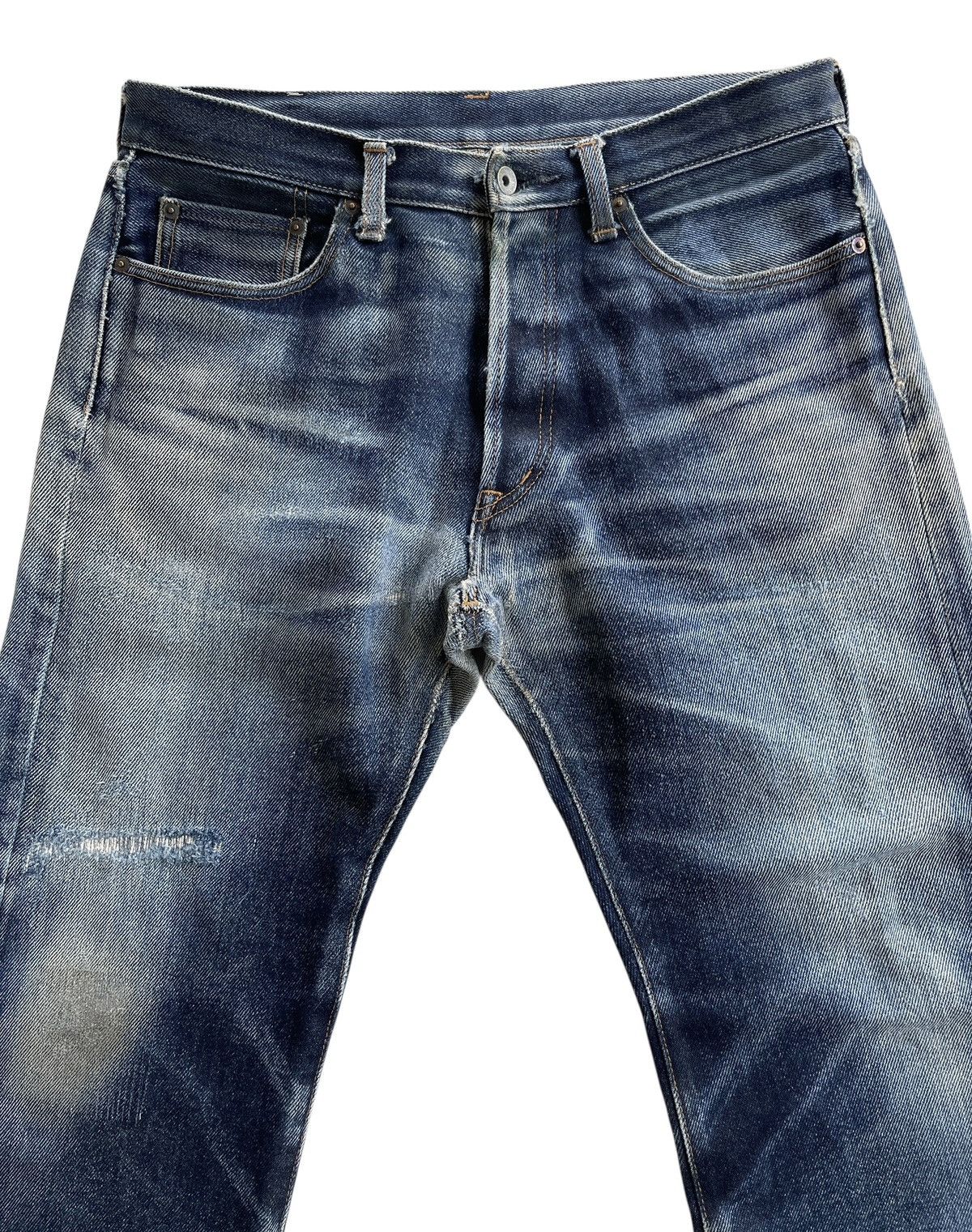 Iron Heart Iron Heart Lot 634 21oz Extra Heavy Denim Distressed Size US 34 / EU 50 - 4 Thumbnail