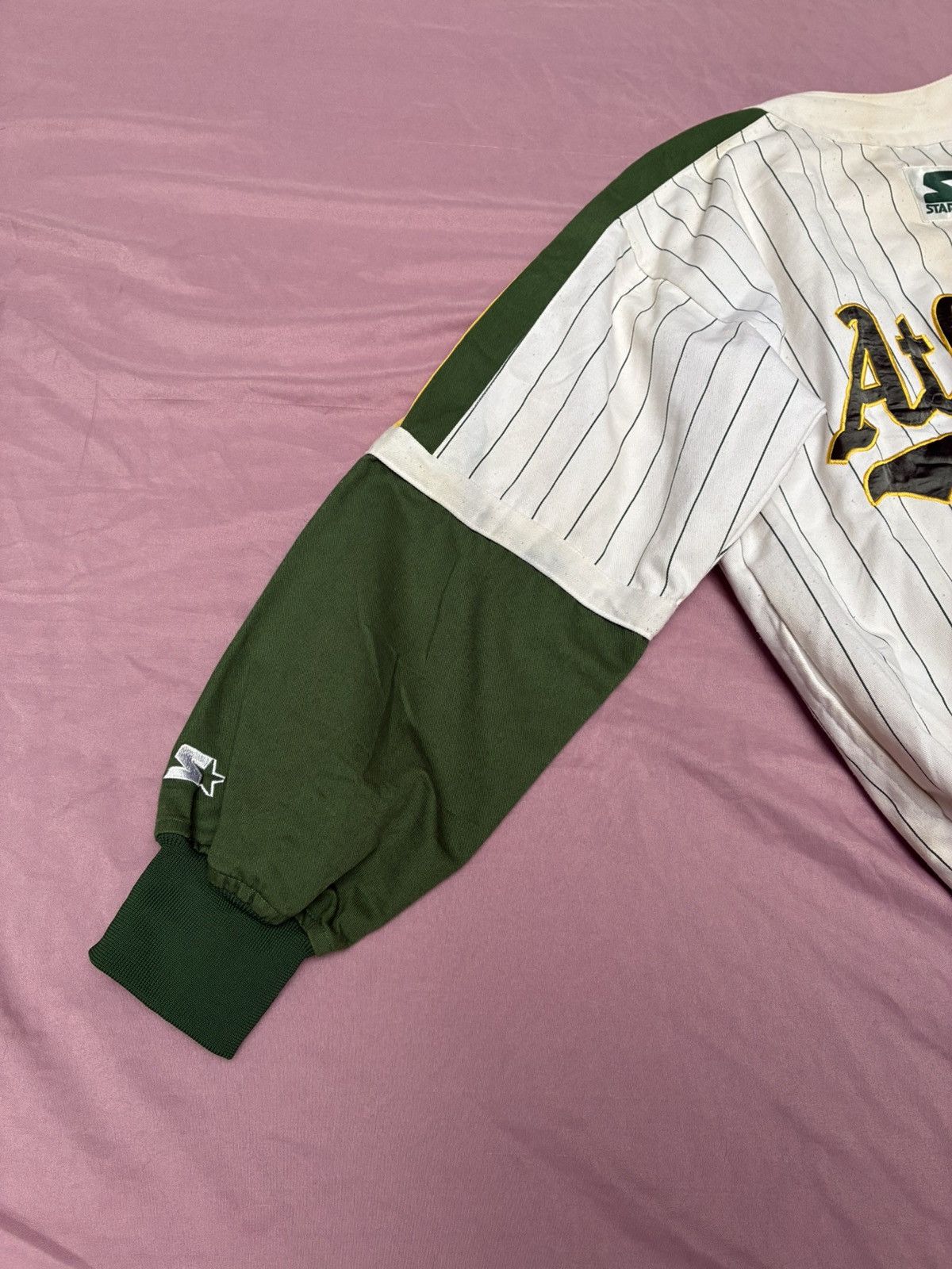 Starter VINTAGE 90s OAKLAND ATHLETICS popover MLB BASEBALL JERZEY Size US L / EU 52-54 / 3 - 4 Thumbnail
