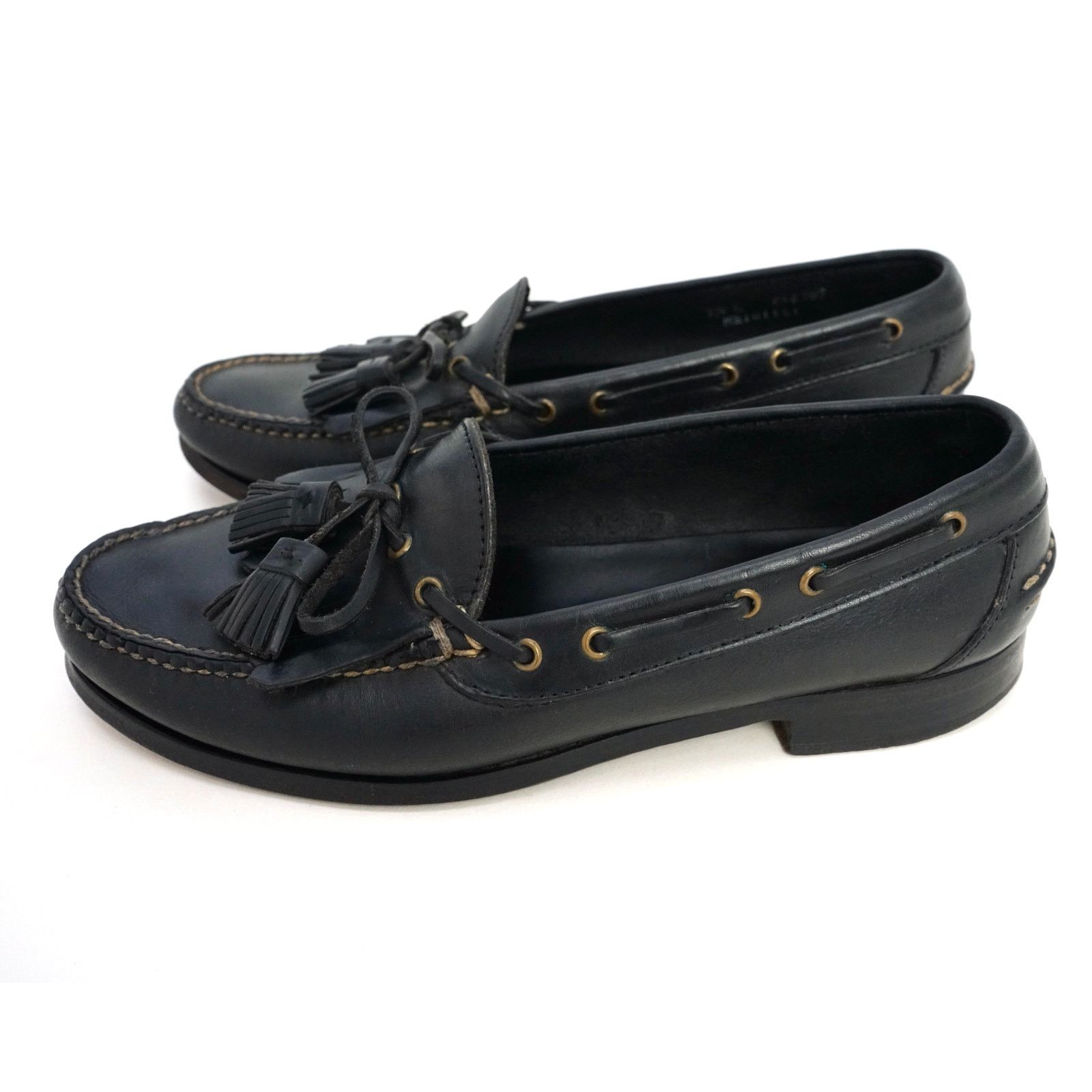 Polo Ralph Lauren Polo Ralph Lauren Tassel Penny Loafers Black Leather Men 9.5 Size US 9.5 / EU 42-43 - 3 Thumbnail