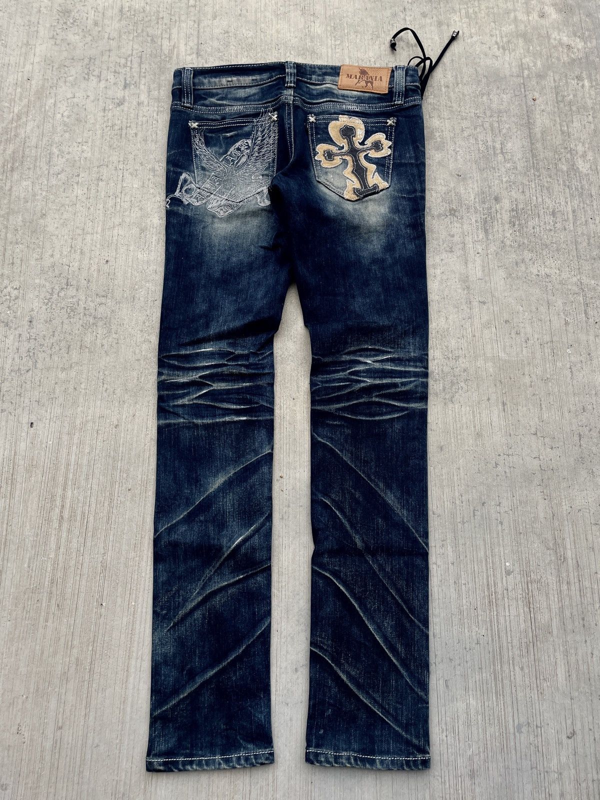 Japanese Brand 2000s JAPANESE BRAND MARAXIA LACES WAX CROSS POCKET SKINNY Size 30" / US 8 / IT 44 - 5 Thumbnail