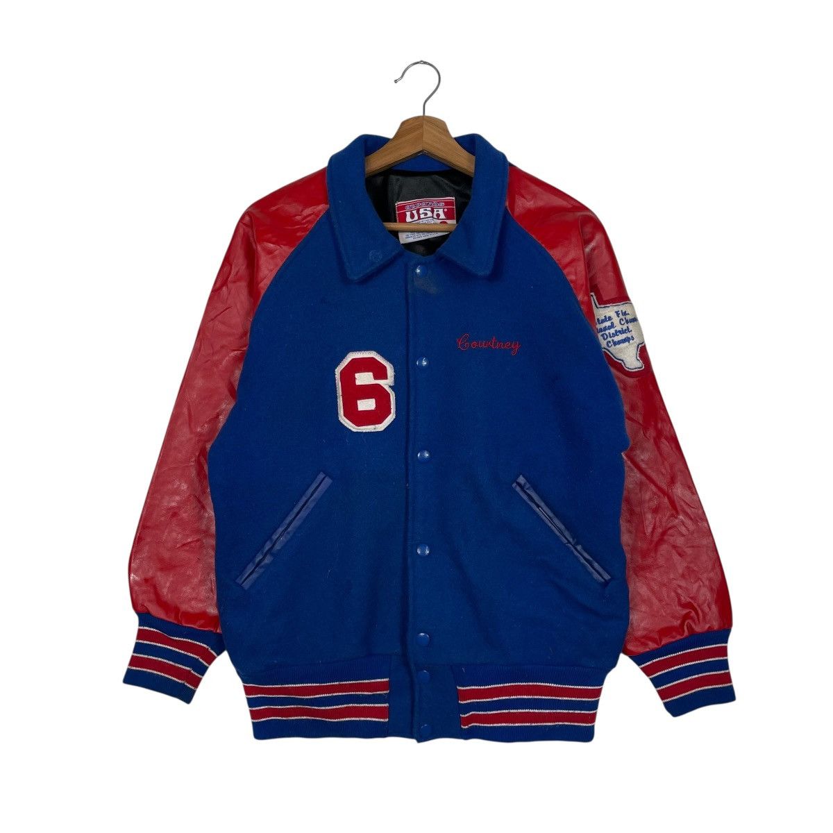 Other Vintage Awards USA Mall District Champion Varsity Jacket Size US M / EU 48-50 / 2 - 1 Thumbnail