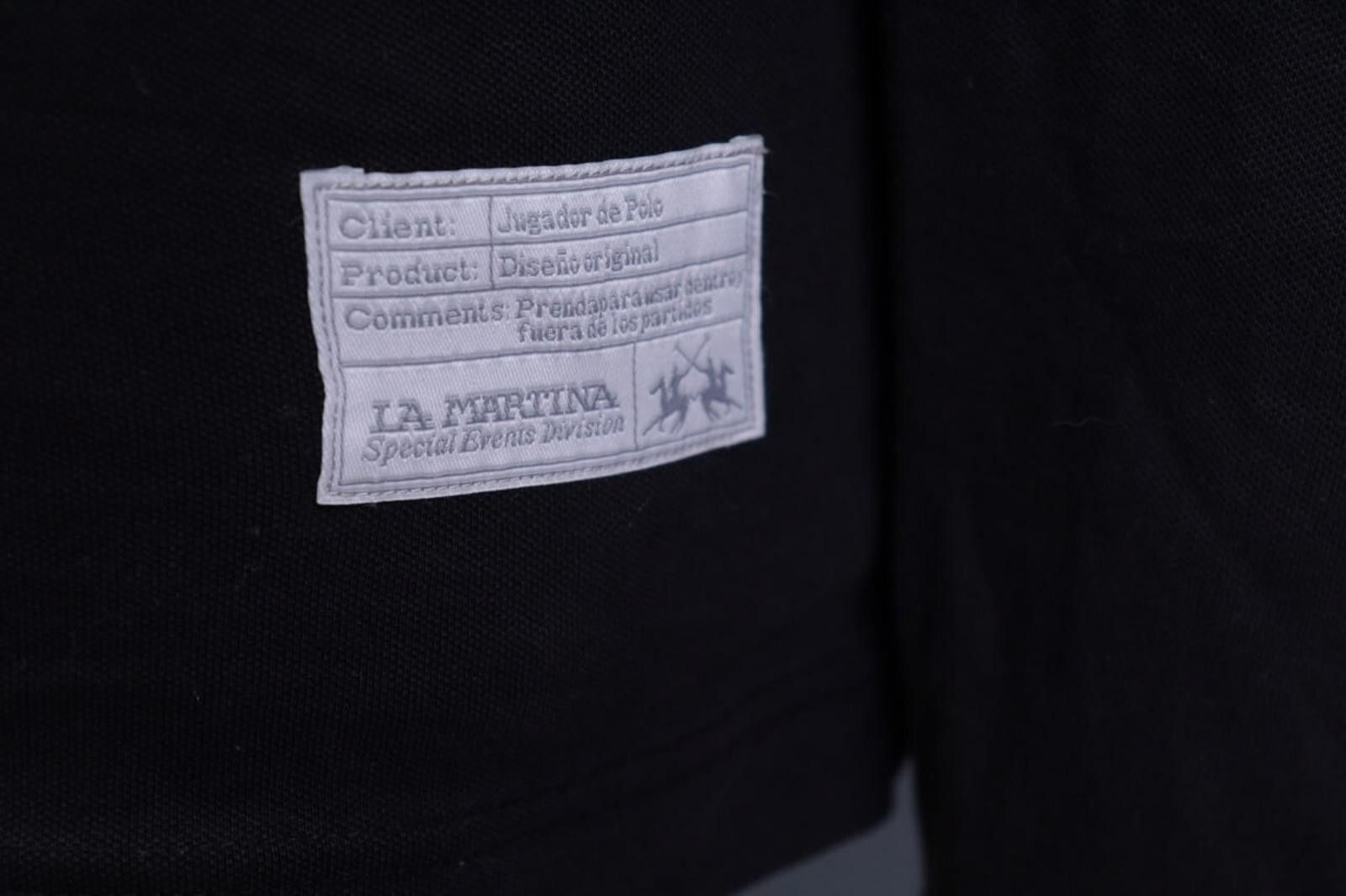 La Martina La Martina Buenos Aires Black Rugby Polo Shirt Size M Size US M / EU 48-50 / 2 - 10 Thumbnail