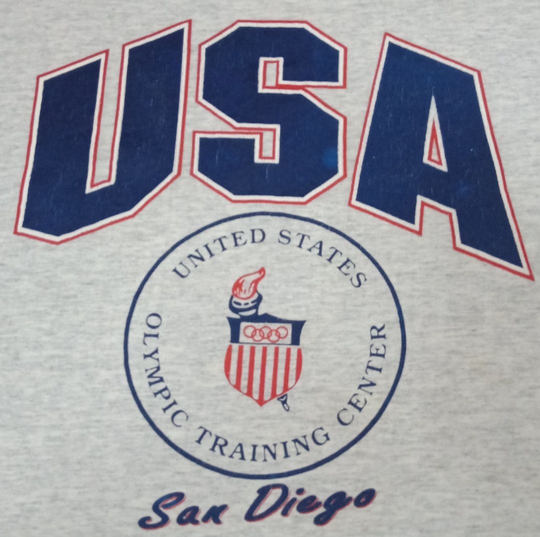 USA Olympics × Vintage Vintage 90s USA Olympic Training Center San Diego T-shirt Size US XL / EU 56 / 4 - 6 Thumbnail