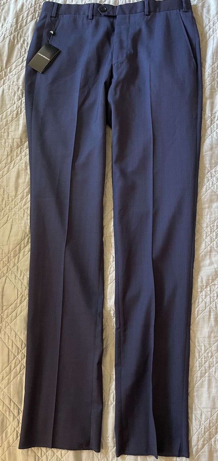 Emporio Armani Flat Front Wool Trouser Size US 32 / EU 48 - 7 Thumbnail