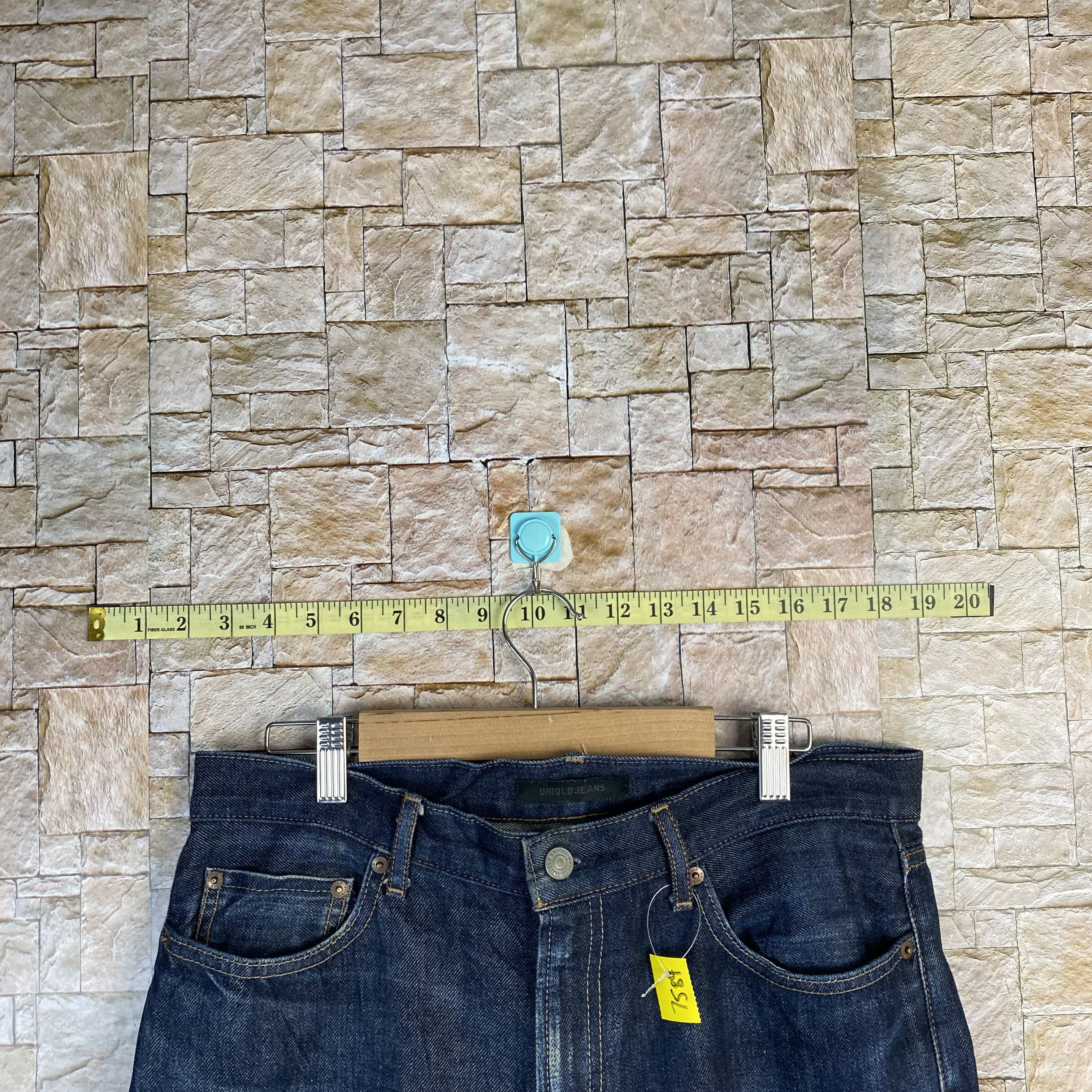 Japanese Brand Uniqlo blue selvedge vintage Denim Pants #7567 Size US 31 - 5 Thumbnail