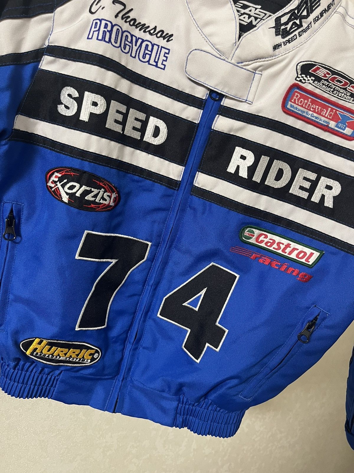 Vintage Fast Lane Speed Freak Vintage Racing Kids Jacket F1 NASCAR Size US XXS / EU 40 - 4 Thumbnail