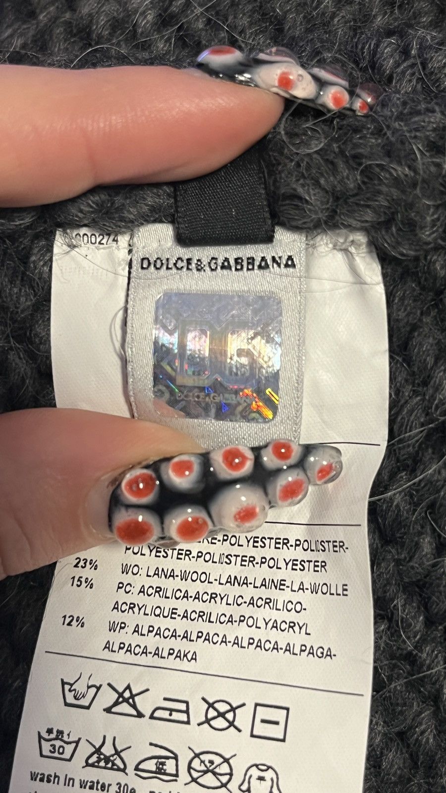 Dolce & Gabbana rare D&G grey Sweather covered in black tull Size S / US 4 / IT 40 - 9 Thumbnail