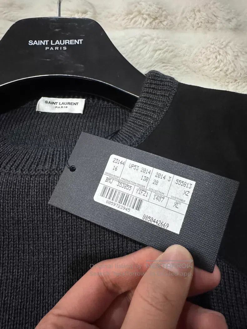 Saint Laurent Paris Saint Laurent Paris Original Sheepskin and Leather Patch M Size US XL / EU 56 / 4 - 3 Thumbnail