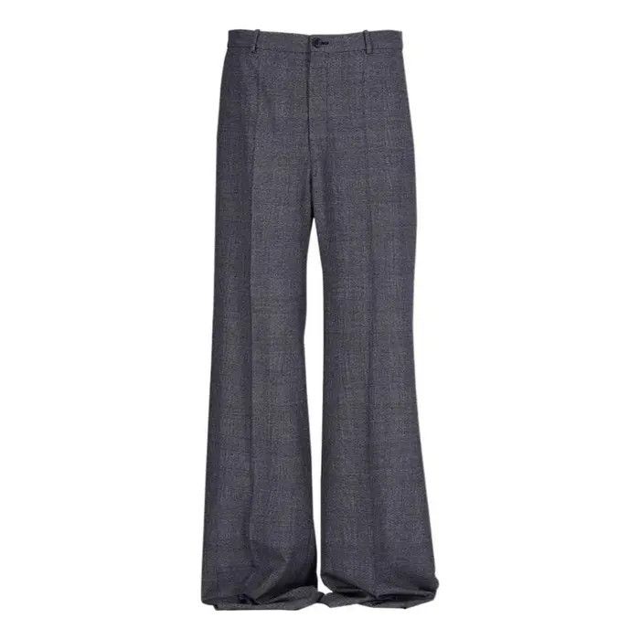 Balenciaga o1bcso1str1225 Dup / Regular Fit Tailored Pants in Grey Size US 36 / EU 52 - 1 Thumbnail