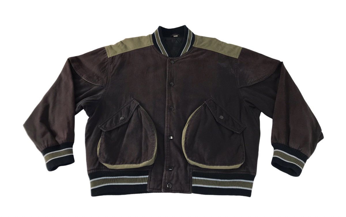 Japanese Brand × Vintage Vintage Japanese Brand Bomber Jacket 3 pocket Style Size US L / EU 52-54 / 3 - 1 Thumbnail