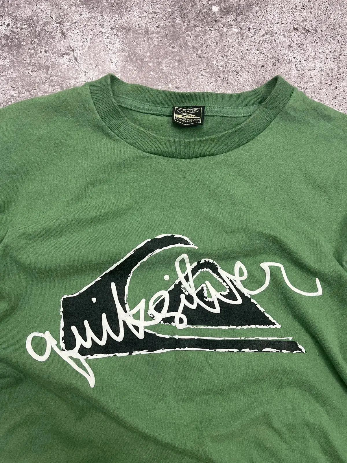 Quiksilver Quicksilver Vintage Green XL Surf T-Shirt Size US XL / EU 56 / 4 - 2 Thumbnail