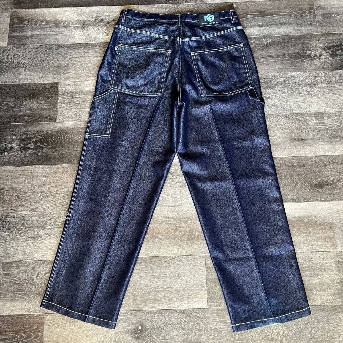 Southpole × Vintage Vintage 1990s South Pole Baggy Carpenter Denim Jeans 38x32 Size US 38 / EU 54 - 1 Thumbnail