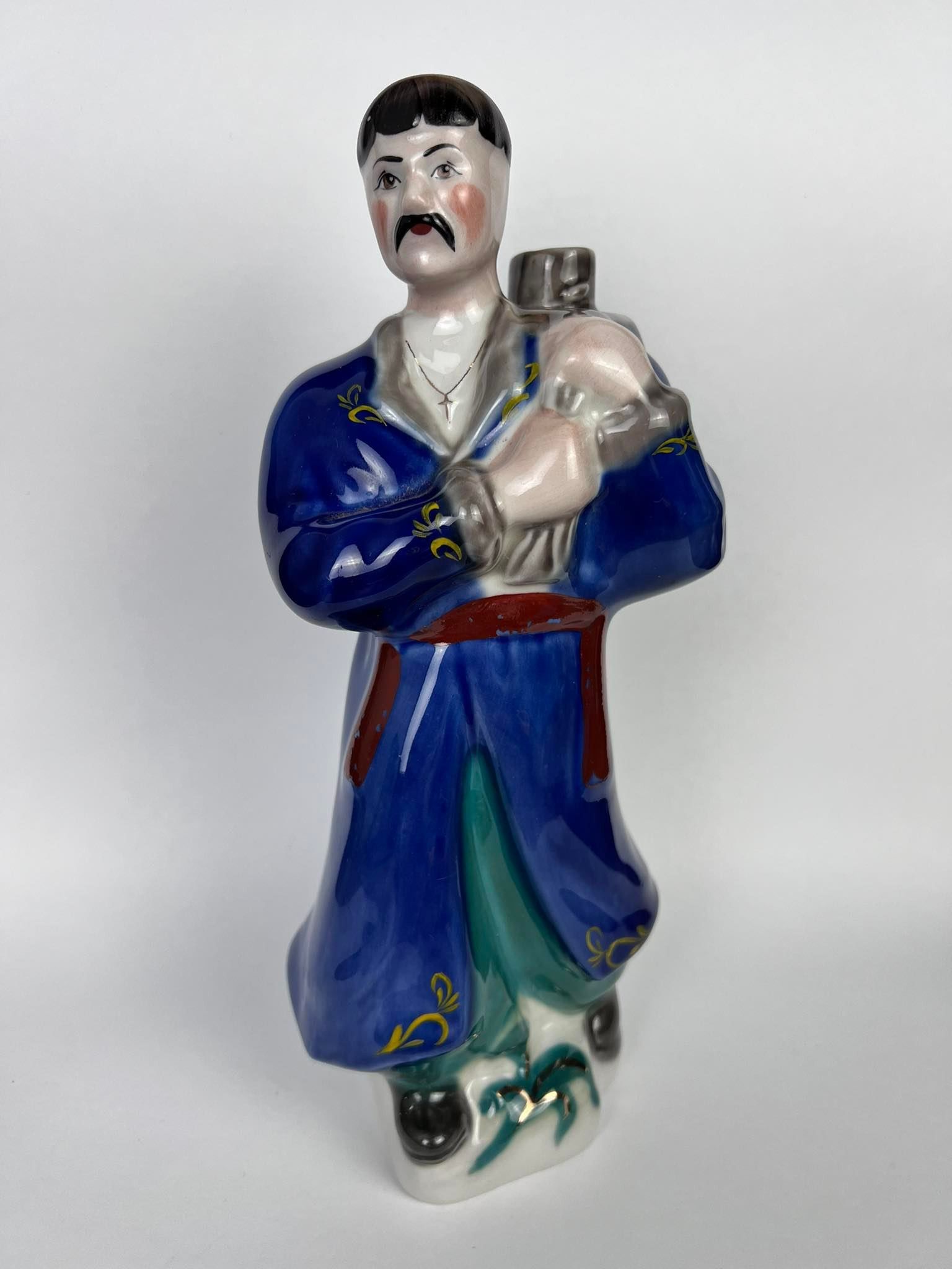 Vintage Vintage Soviet Porcelain statue Vodka Decanter Cossack Size ONE SIZE - 7 Thumbnail
