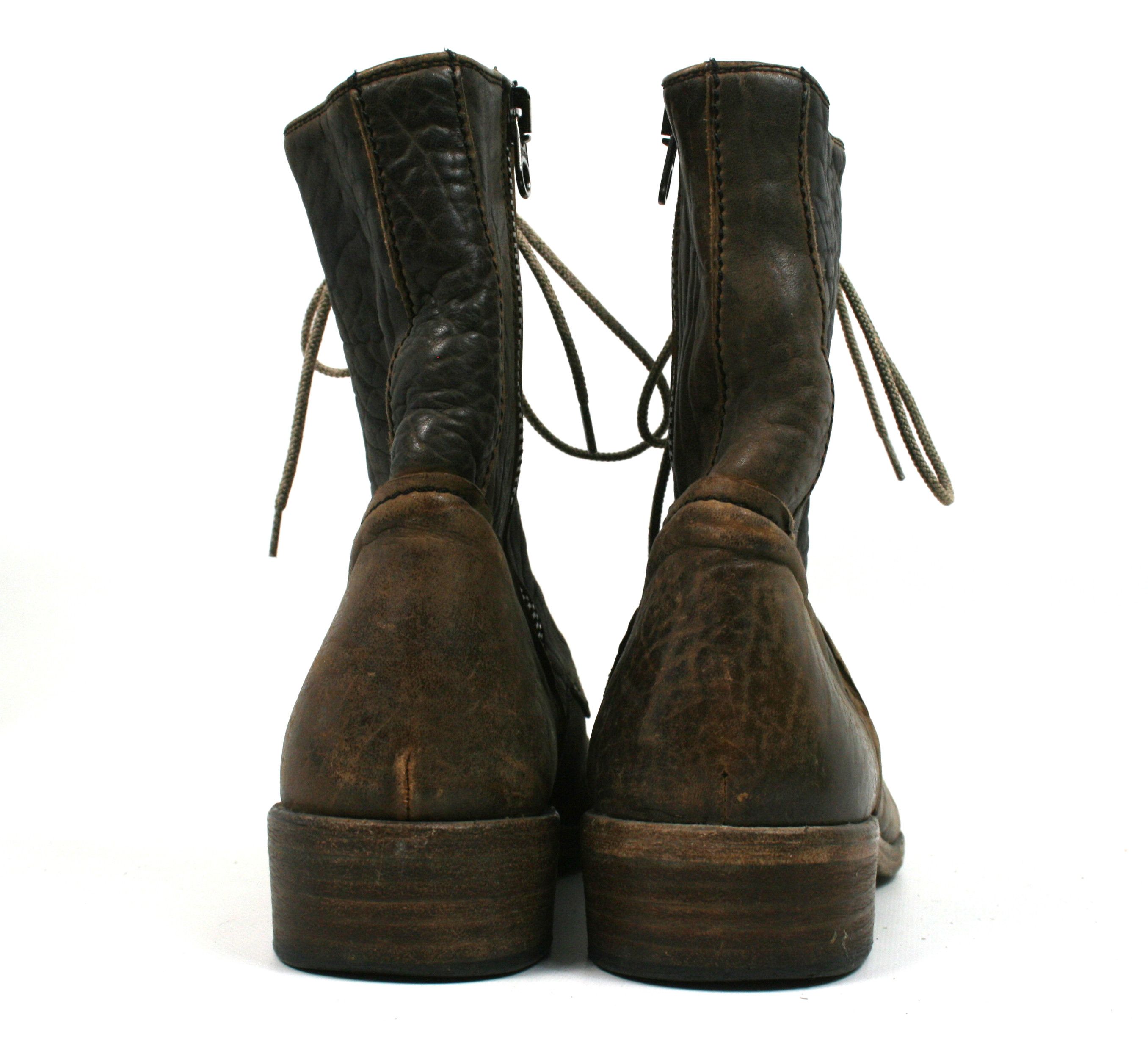 Other Nylo Avant Garde Combat Side Zip Leather Boots Size US 8 / EU 41 - 7 Thumbnail