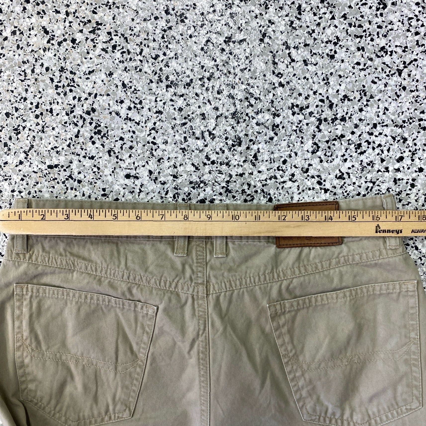 Vintage R.M. Williams Jeans Mens 34x30 Denim Straight Zip Fly TJ881 Pants Beige 5-Pocket City Regular Mens Size US 34 / EU 50 - 5 Thumbnail