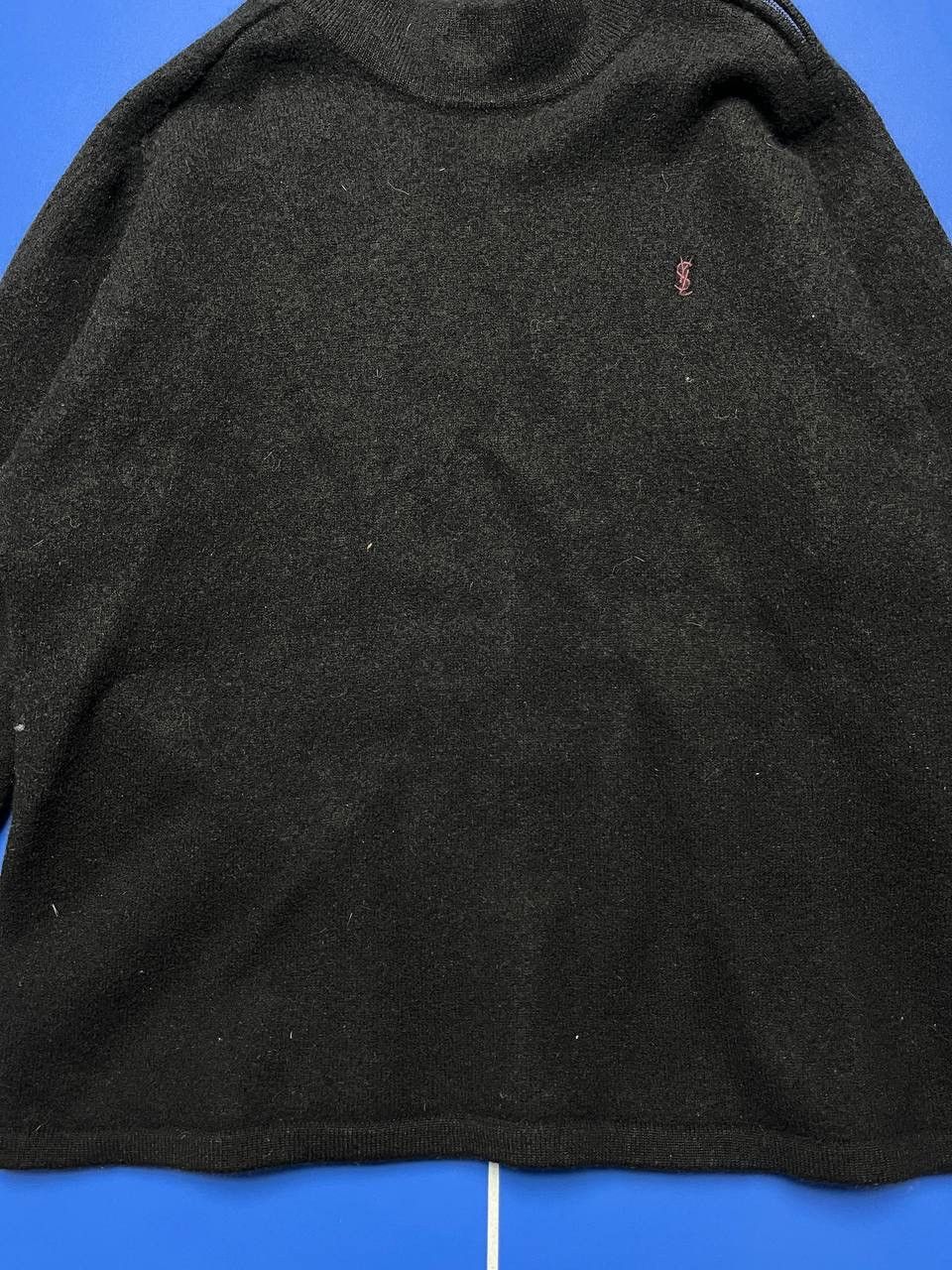 Yves Saint Laurent Vintage Yves Saint Laurent Wool Sweater Blue Striped Size US S / EU 44-46 / 1 - 2 Thumbnail