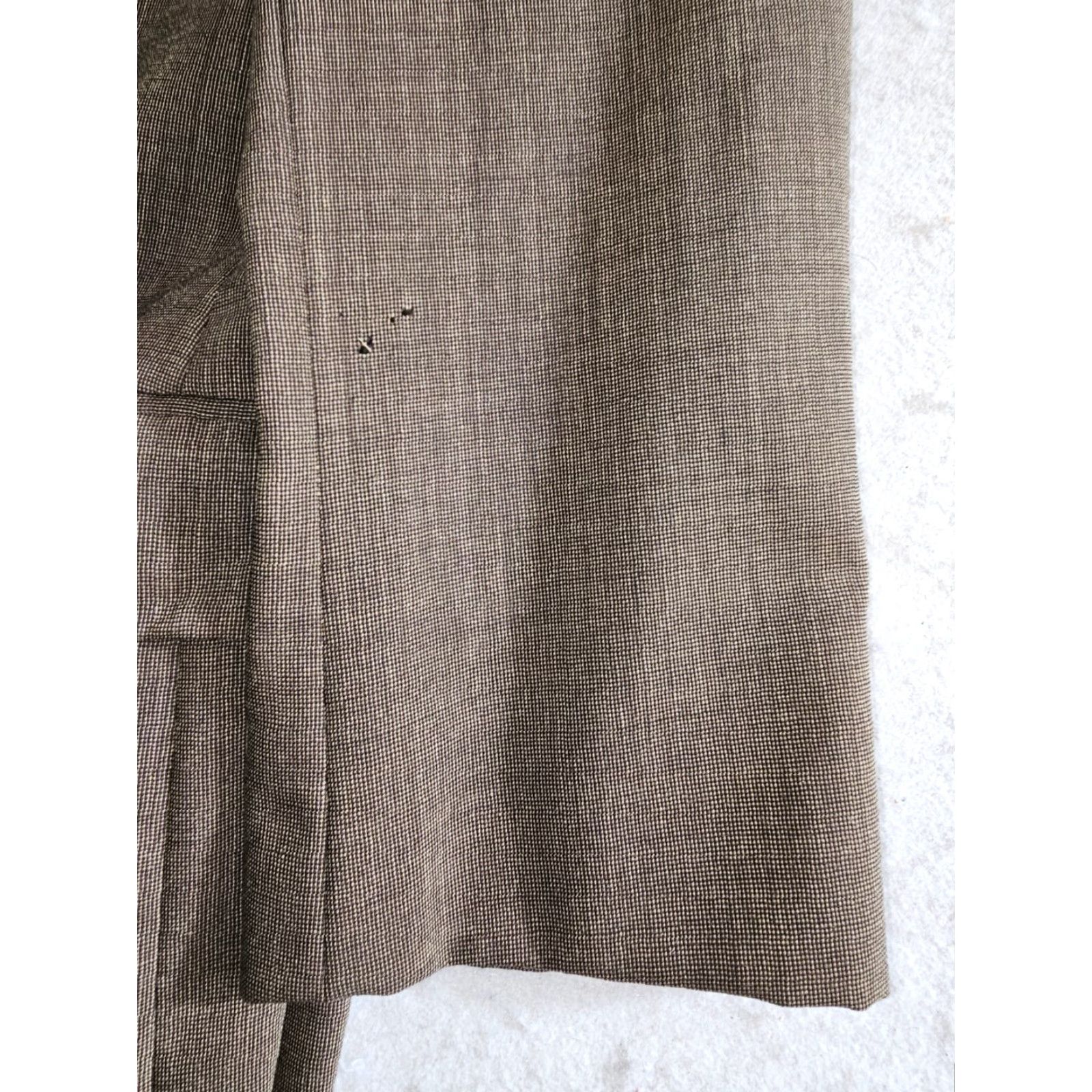 Calvin Klein Calvin Klein Signature 2pc Suit Wool Blend Solid Beige Brown Size 44 Reg 36/30 Mens Suit 2 Piece Regular Classic Size 44R - 4 Thumbnail