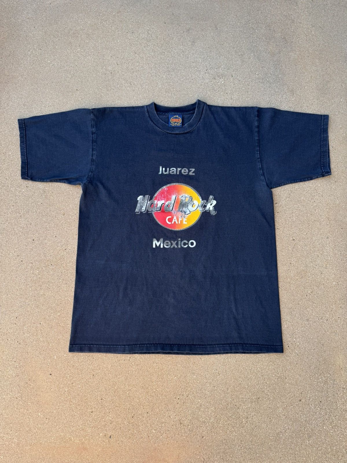 Hard Rock Cafe × Vintage Vtg 90’s Hard Rock Juarez Mexico Faded Black T-shirt Mens L Size US L / EU 52-54 / 3 - 1 Thumbnail