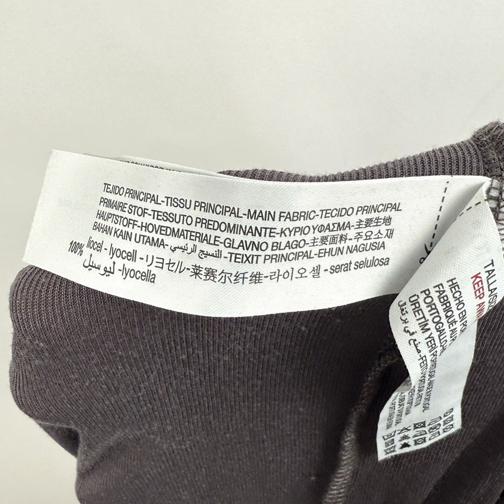 Vintage Oysho Pants Womens Small Pull On Drawstring Gray Wide-Leg Elastic Waistband Size 28" / US 6 / IT 42 - 7 Thumbnail