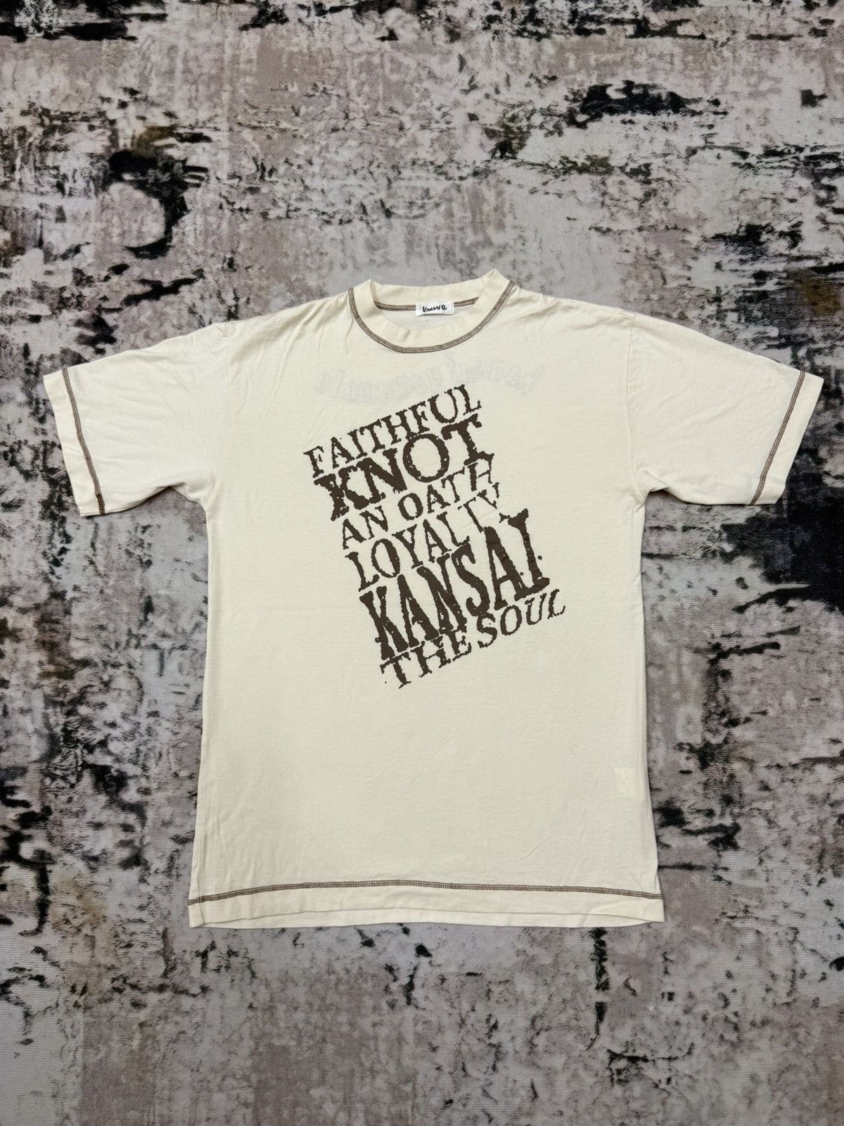 Japanese Brand Kansai o2 KANSAI YAMAMOTO embroidered logo Tshirt Size US L / EU 52-54 / 3 - 3 Thumbnail