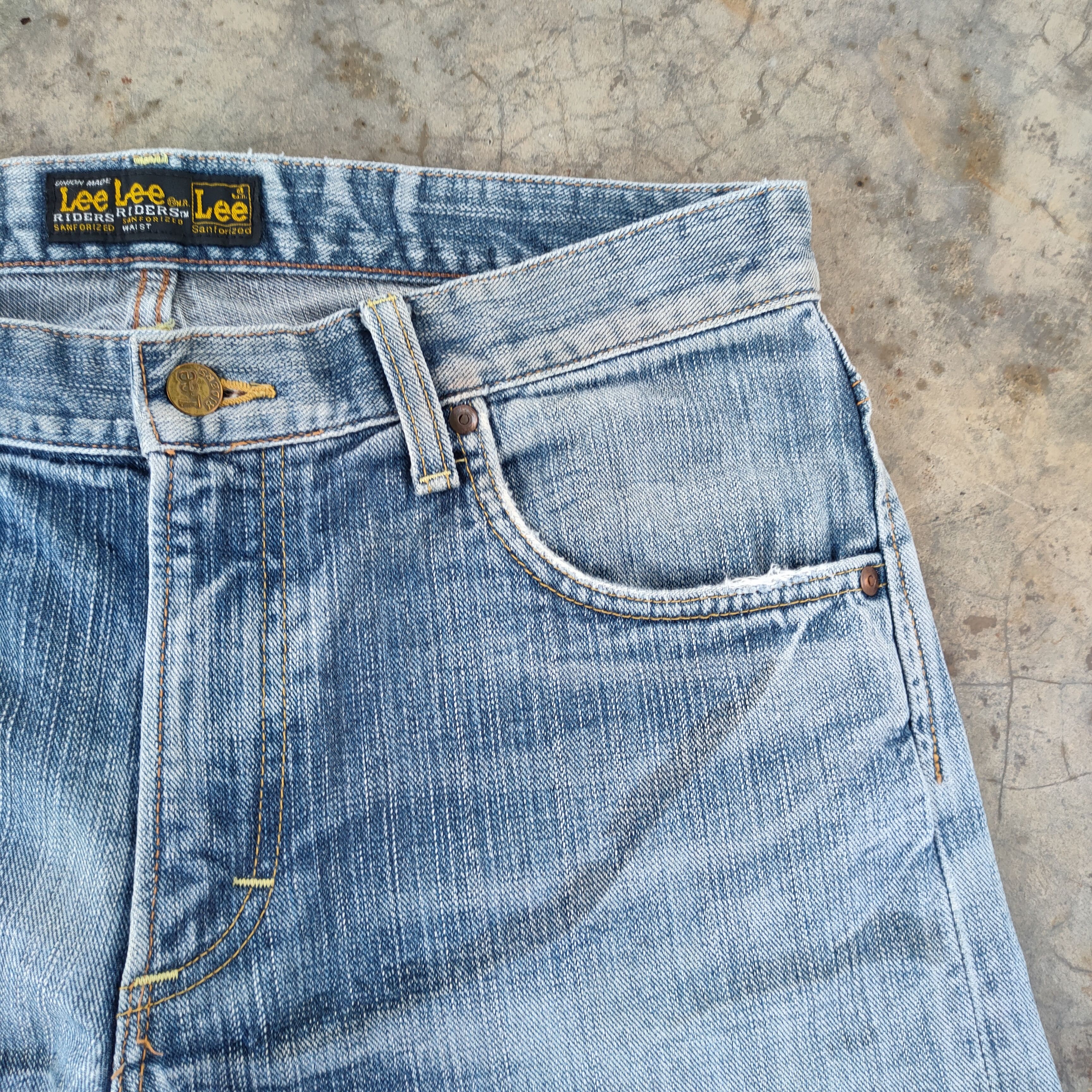 Lee VINTAGE LEE RIDERS FADED RIPPED JEANS DENIM PANTS Size US 34 / EU 50 - 8 Thumbnail