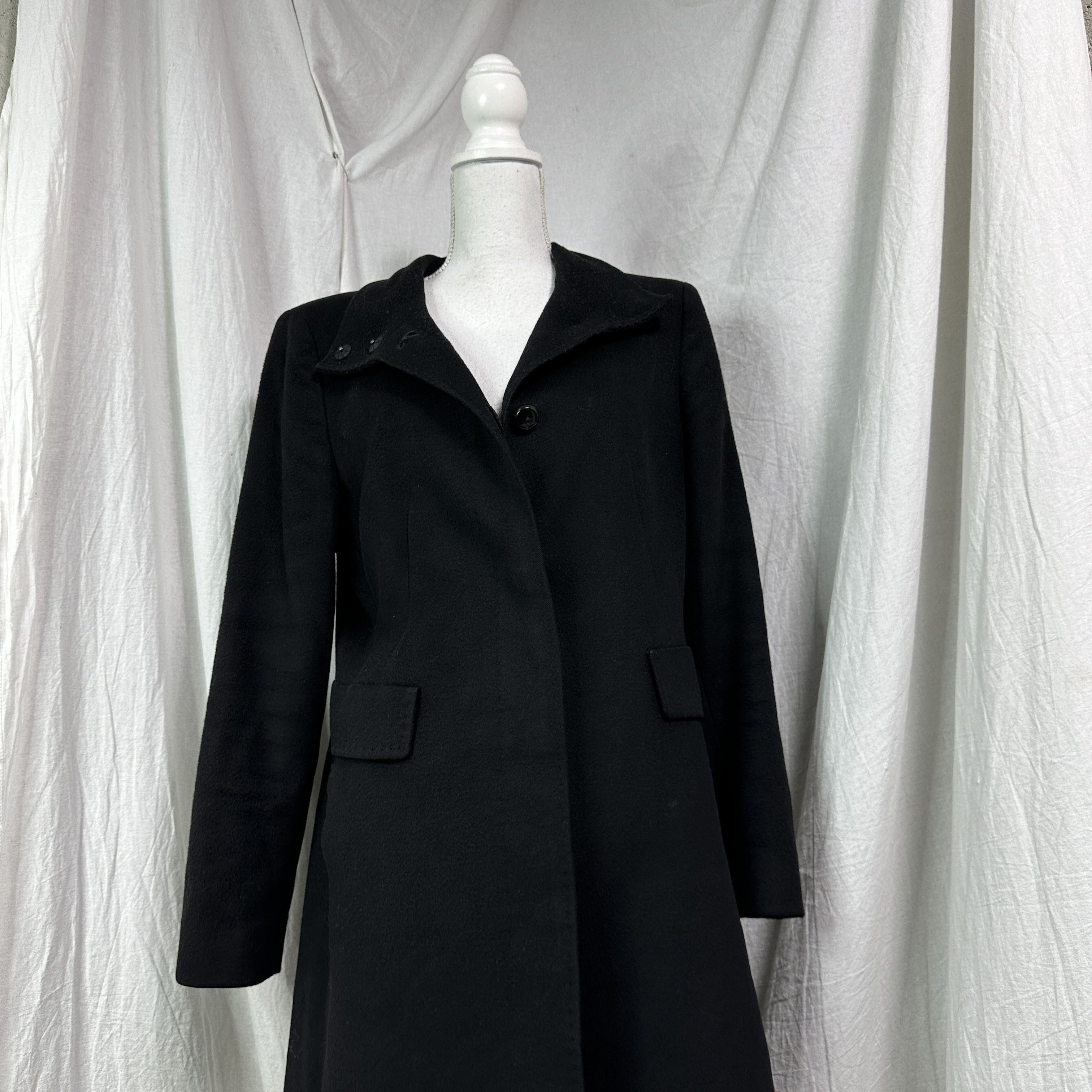 Max Mara Vintage Avant Garde Max Mara Stand-Up Collar Coat Y2K Size L / US 10 / IT 46 - 3 Thumbnail