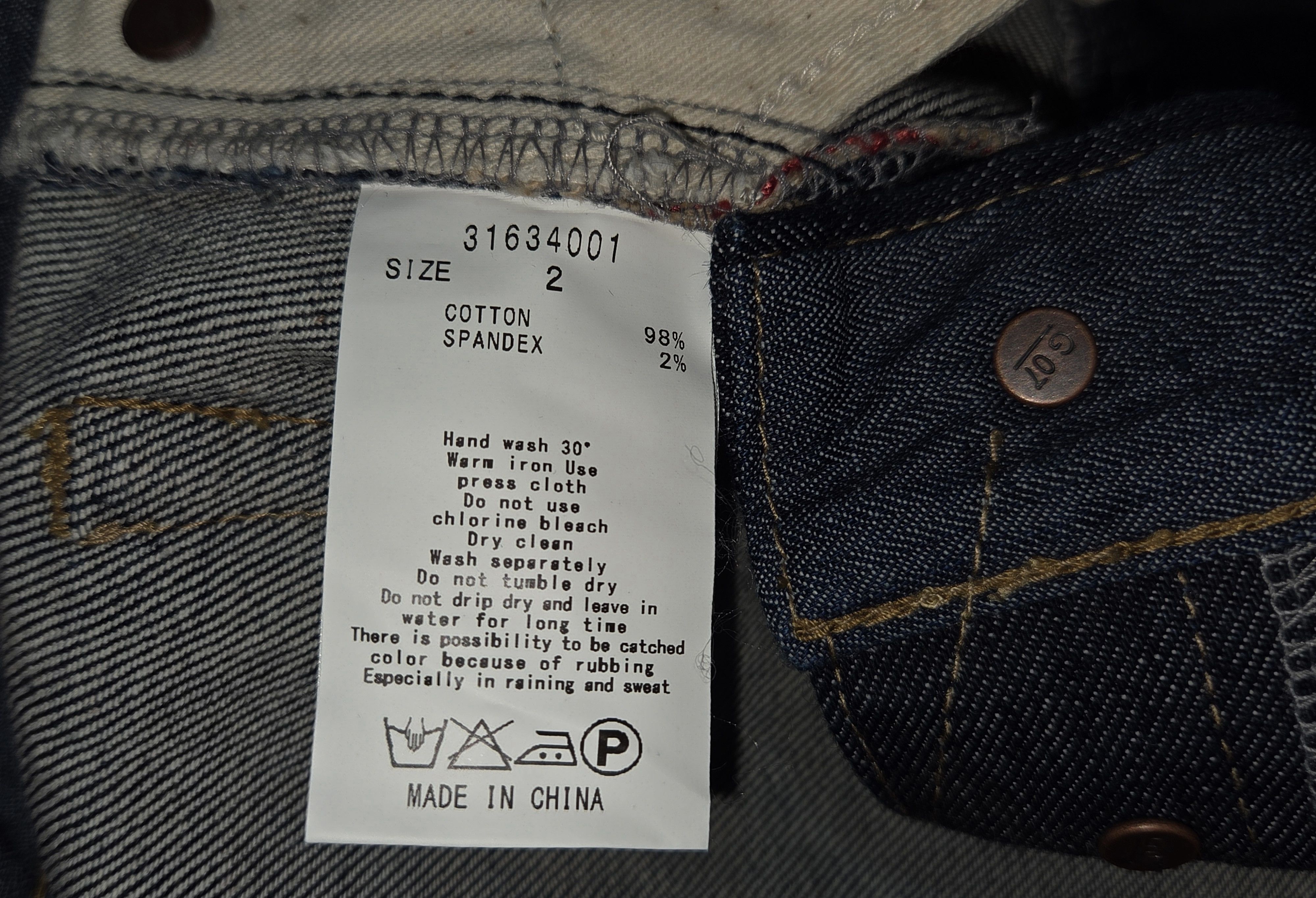 GOA Vintage GOA Nimes Japan Midi Denim Selvedge Pencil Skirt Size 28" / US 6 / IT 42 - 5 Thumbnail