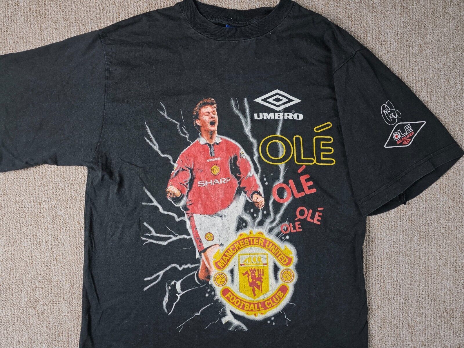 Umbro intage 90s Umbro Man United Solskjaer T-Shirt 1996 OG S Size US S / EU 44-46 / 1 - 6 Thumbnail