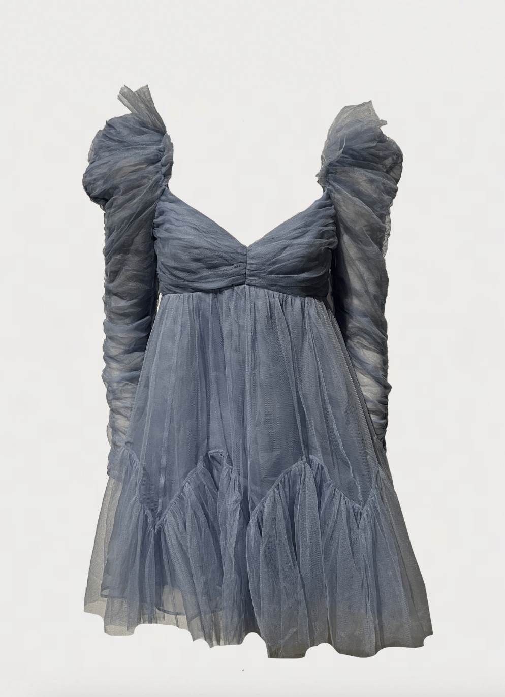 Zimmermann Tulle Ruched Mini Dress Size M / US 6-8 / IT 42-44 - 5 Thumbnail