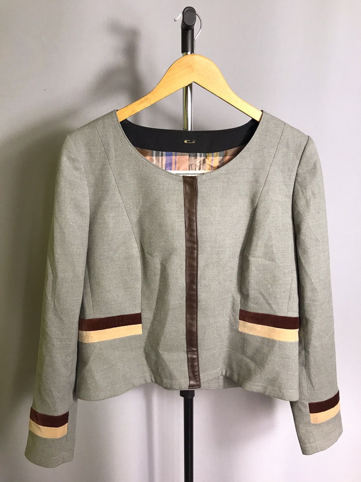 Other en soie zürich jacket woman gray vintage Sz 44 Size L / US 10 / IT 46 - 1 Thumbnail