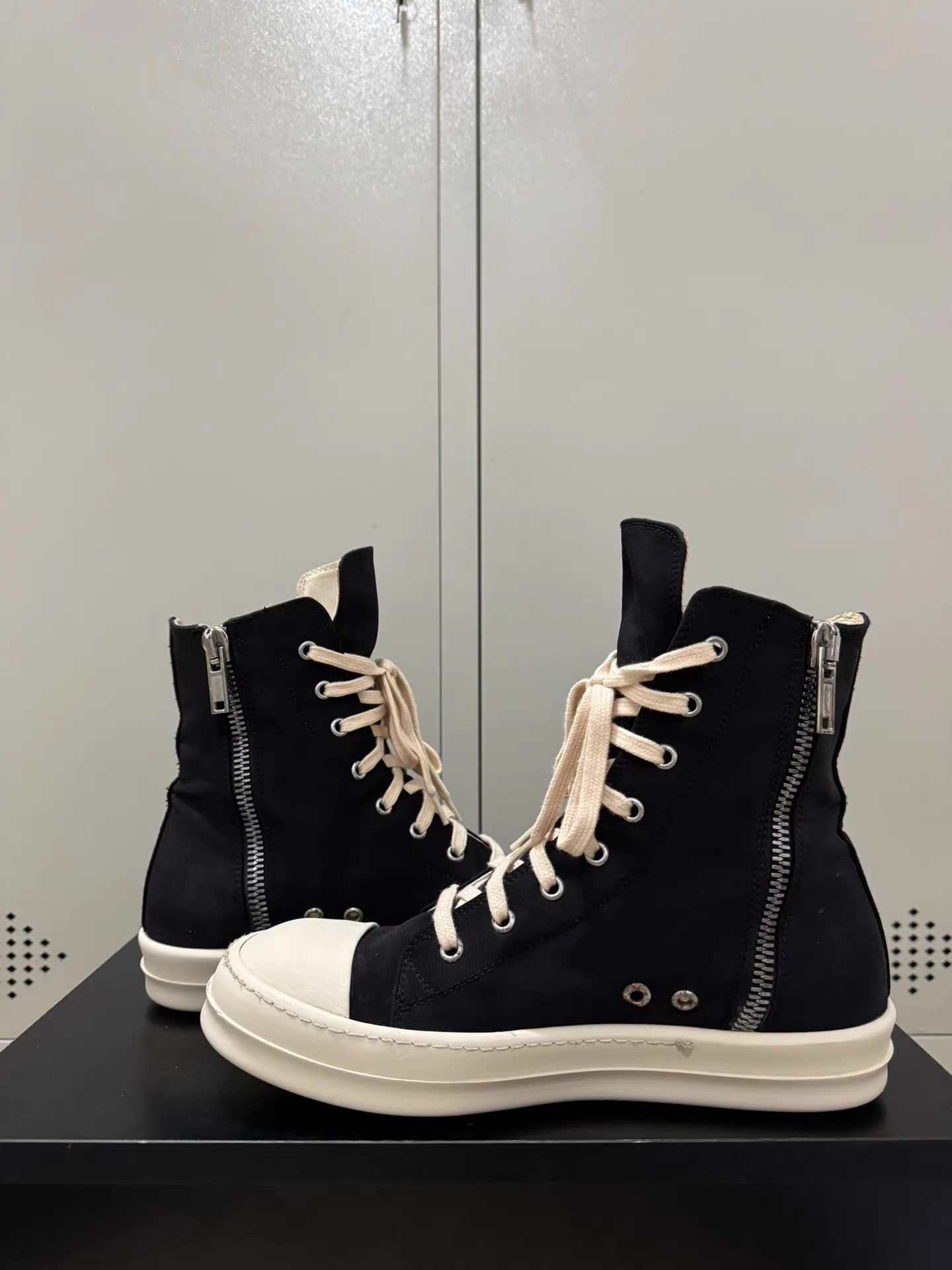 Rick Owens Rick Owens Drkshdw Converse high-top sneakers Size US 7 / EU 40 - 5 Thumbnail
