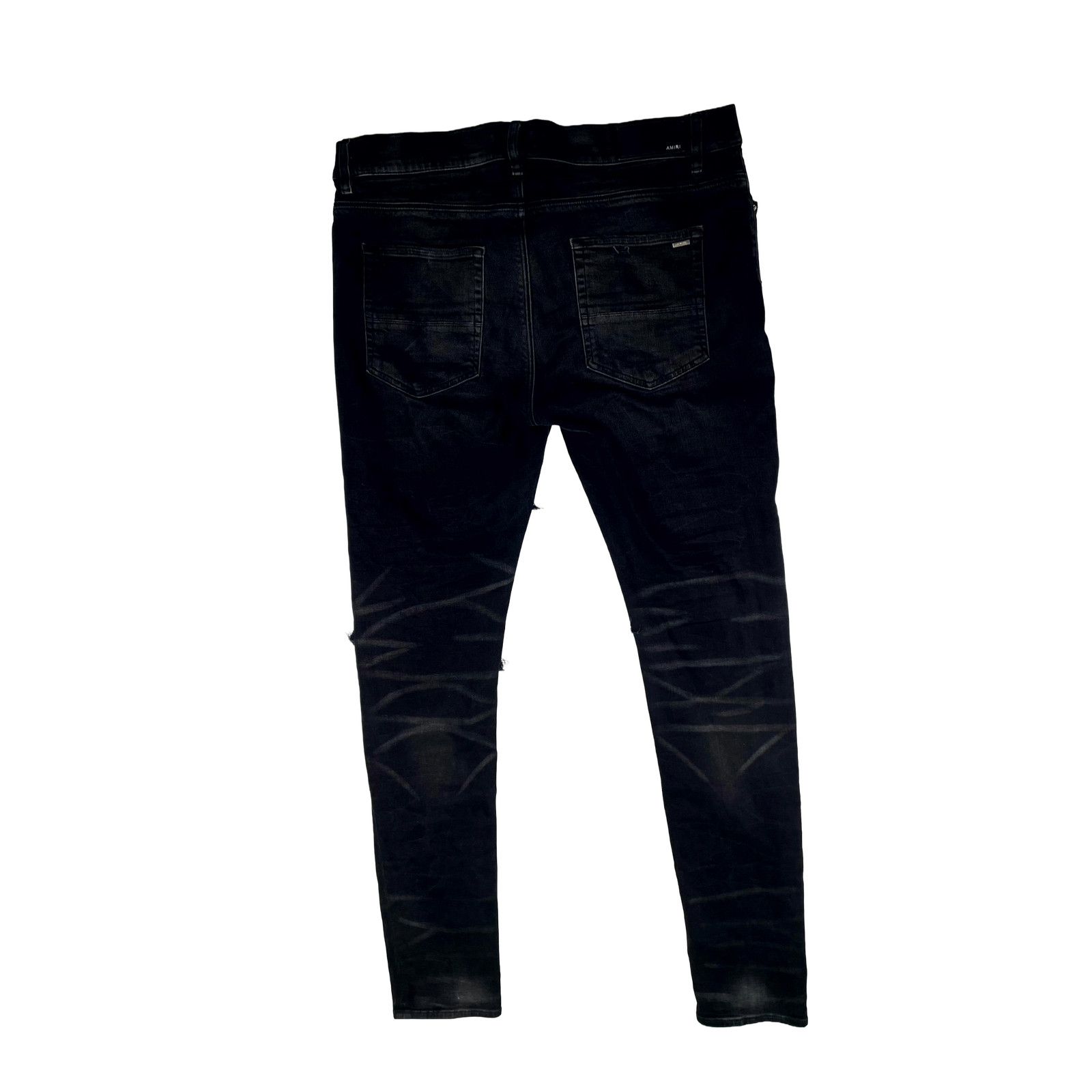 Amiri Amiri MX1 Wool Patch (Zipper) Black Jeans Size US 36 / EU 52 - 2 Thumbnail