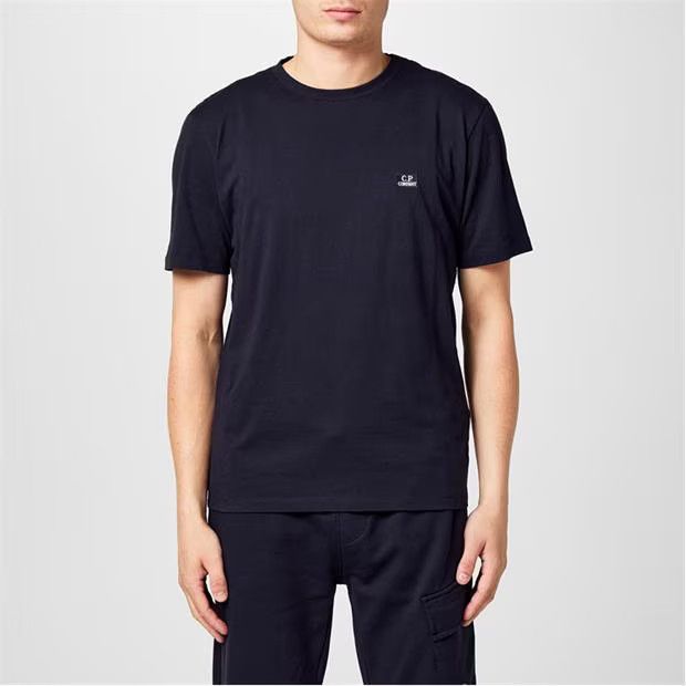 C.P. Company o1y1224 Logo Crewneck T-Shirt in Midnight Blue Size US XS / EU 42 / 0 - 3 Thumbnail