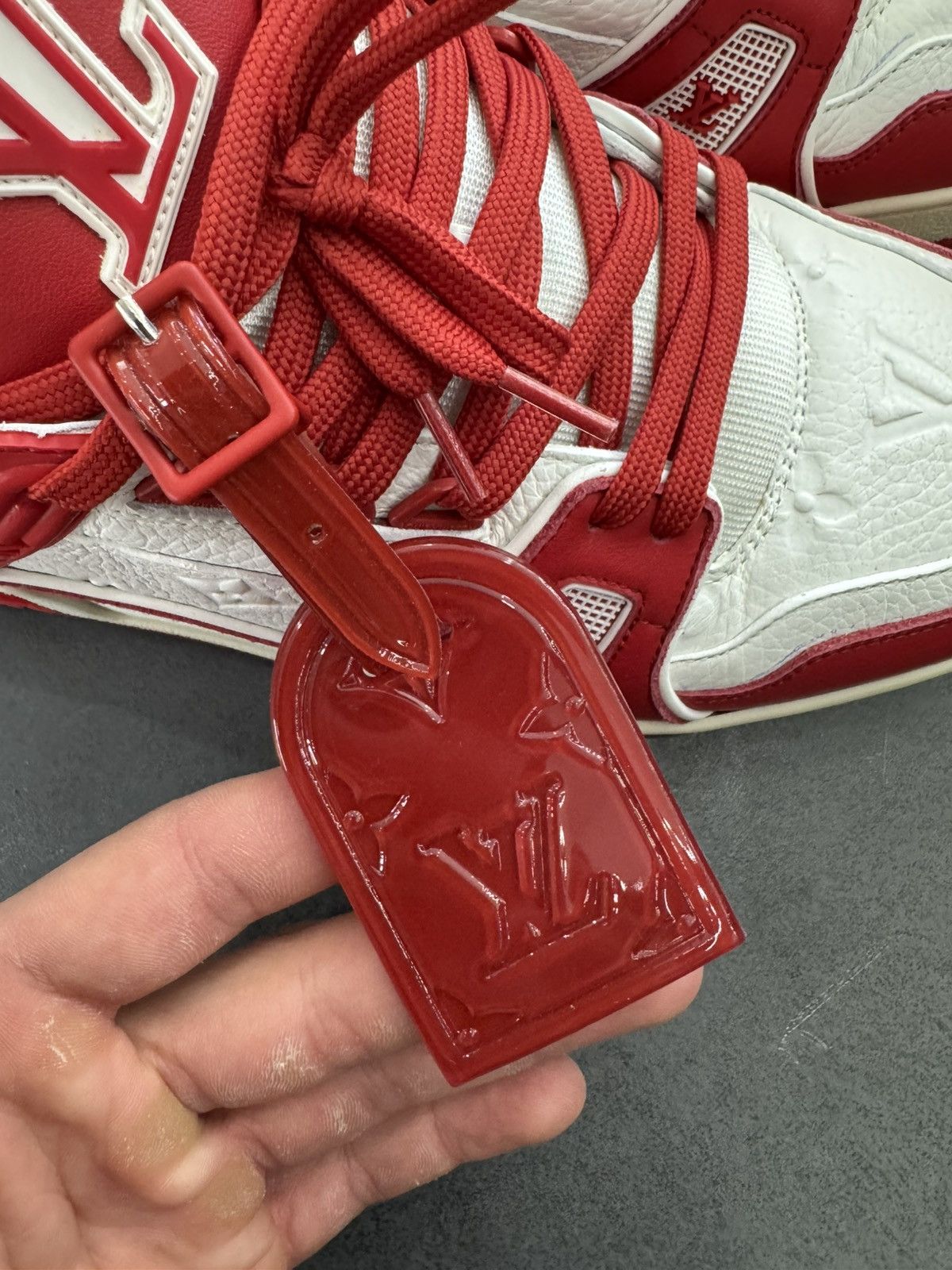 Louis Vuitton Louis Vuitton product red trainers Size US 11 / EU 44 - 9 Thumbnail