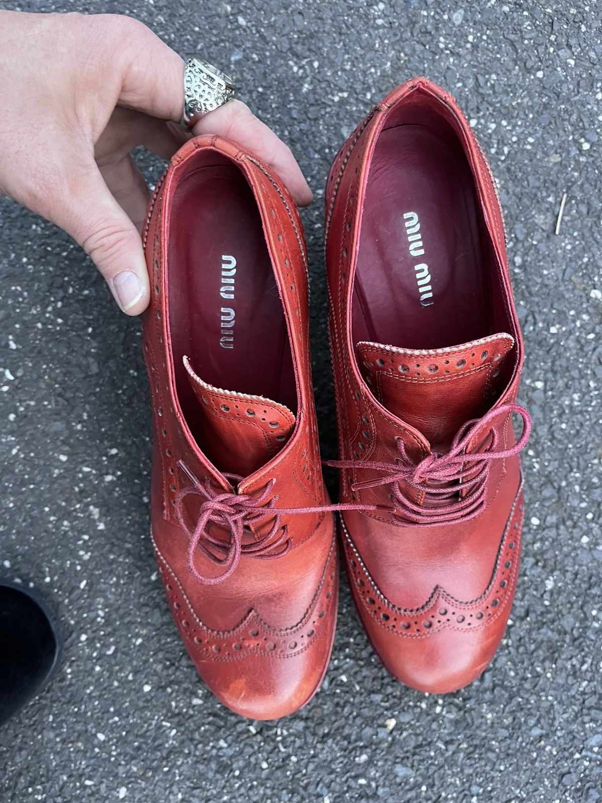 Miu Miu Miu Miu high heel Brogues Size US 7 / IT 37 - 2 Thumbnail