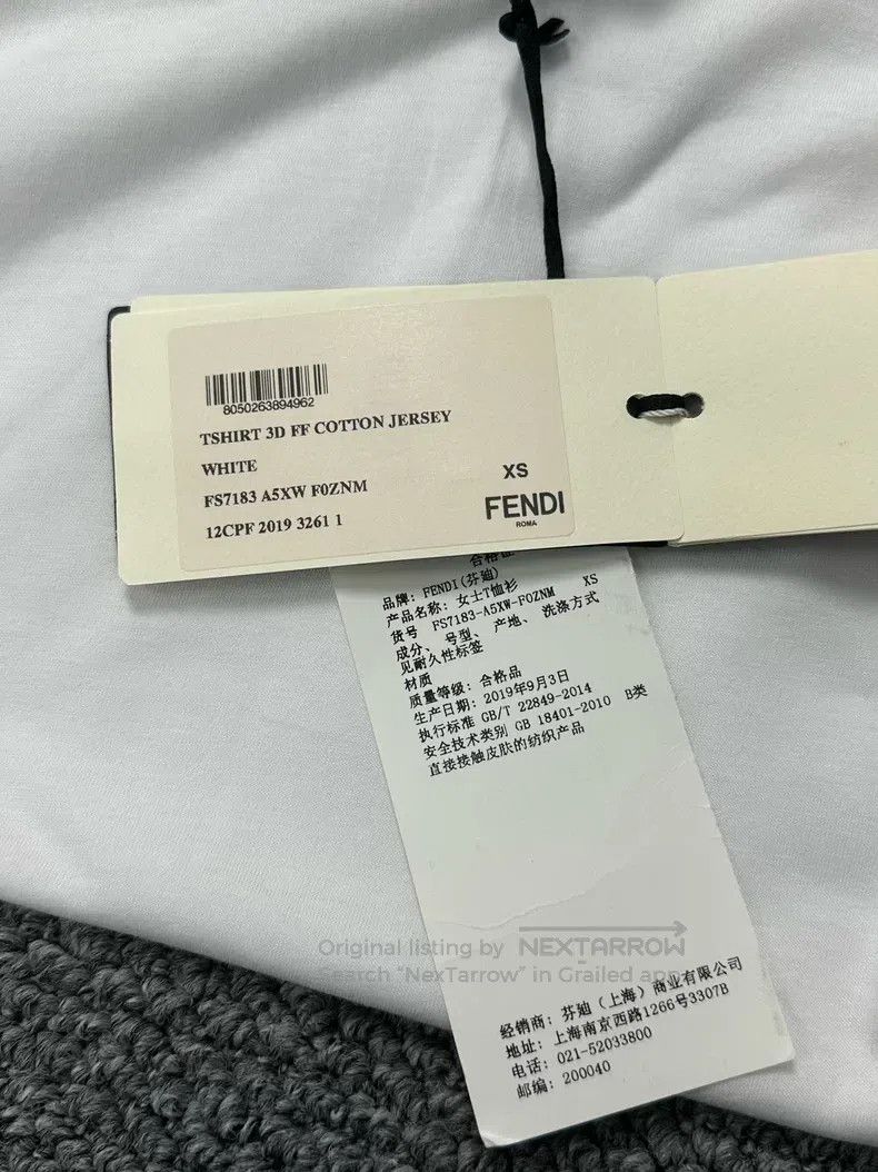 Fendi Fendi White Arm Logo Short Sleeve Size XS / US 0-2 / IT 36-38 - 5 Thumbnail