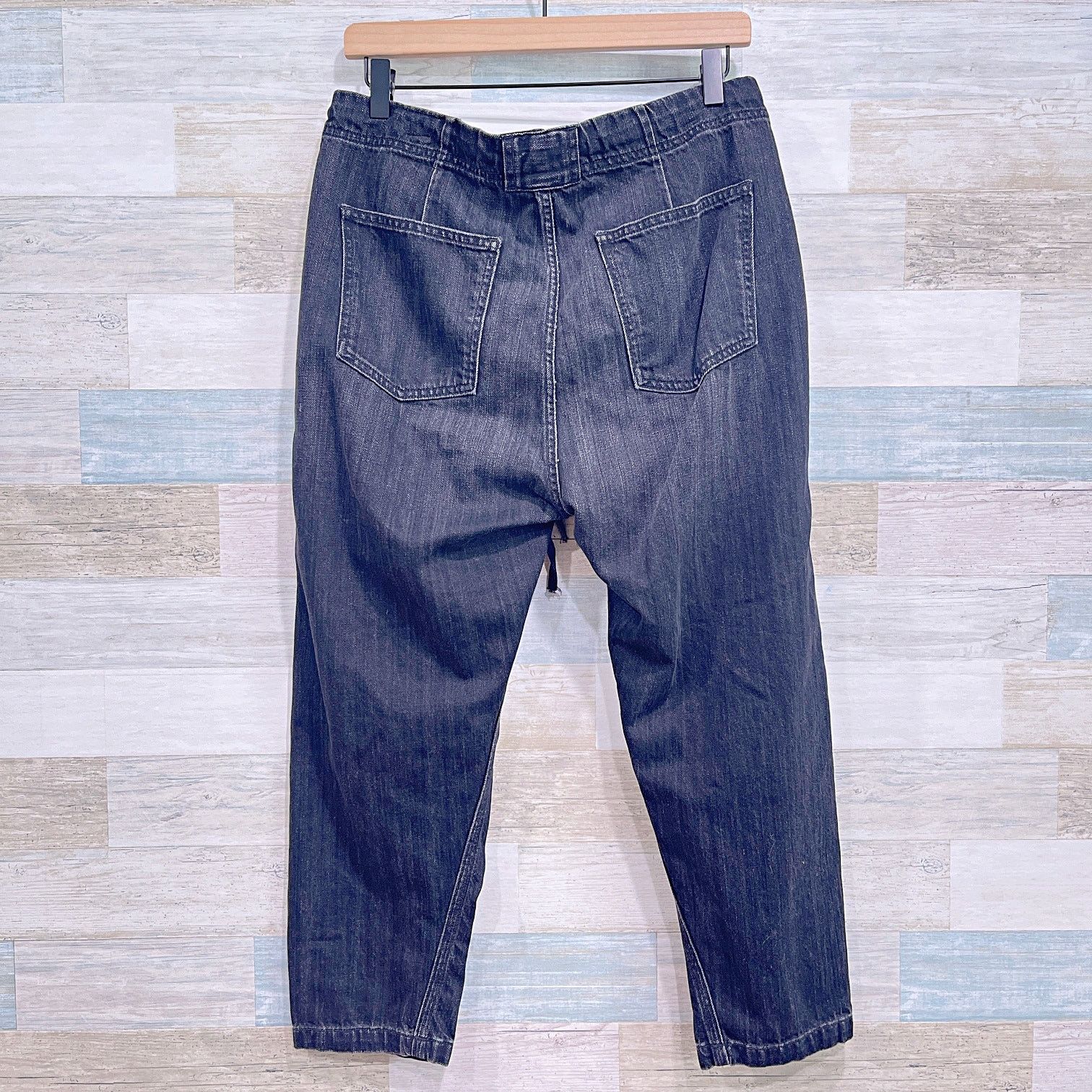 Vince VINCE Drawstring Slim Jeans Black Japanese Denim Womens 27 Size 27" / US 4 / IT 40 - 3 Thumbnail
