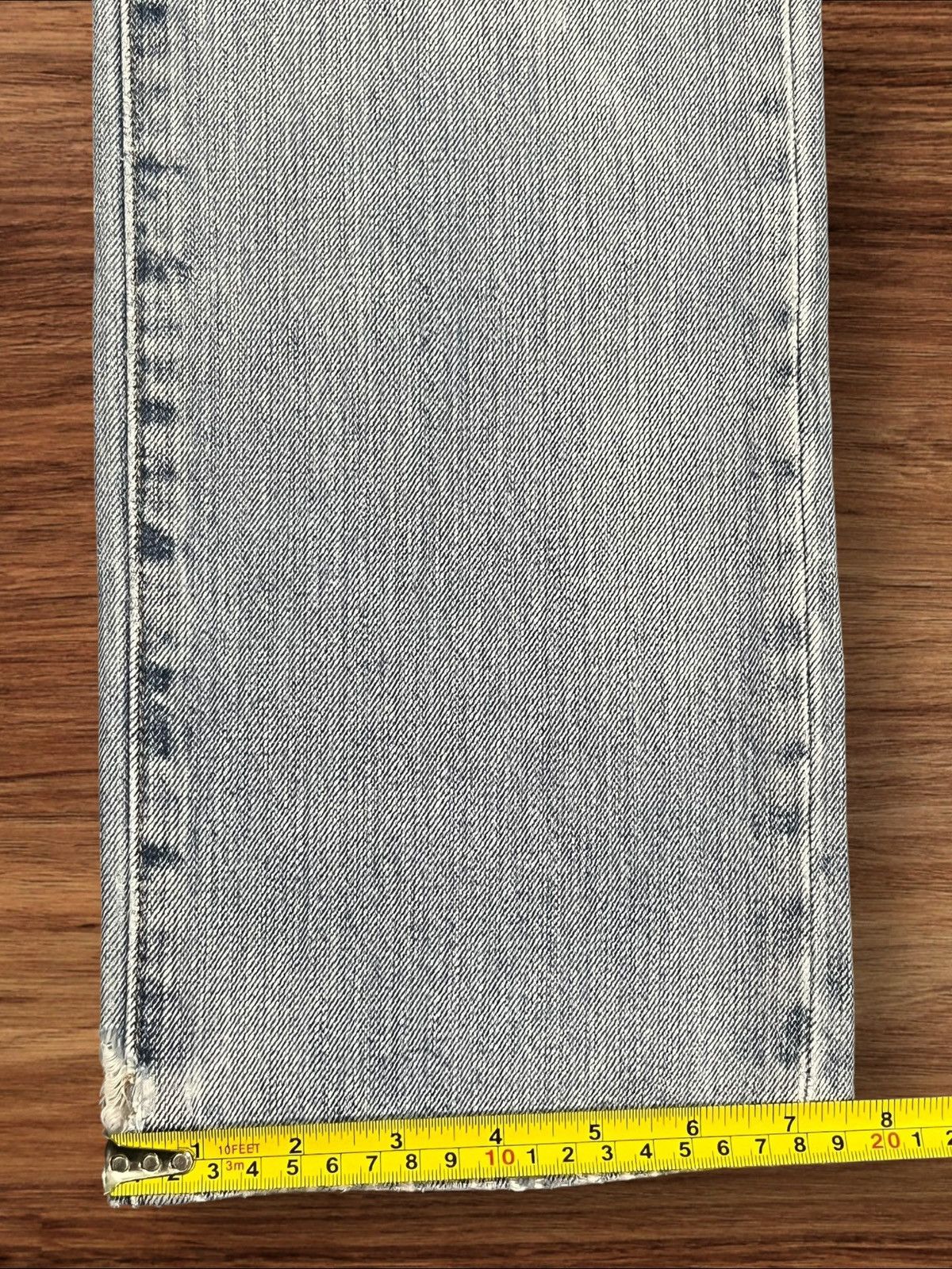 Levi's Vintage Levi’s 501 Sashiko Patchwork Light Blue Washed Jeans Size US 31 - 18 Thumbnail