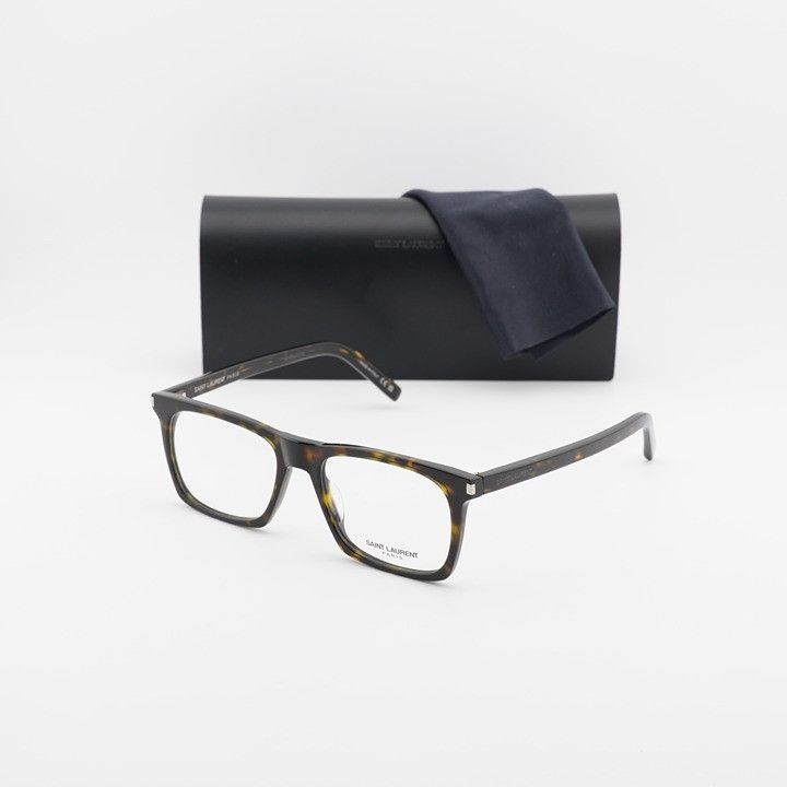 Saint Laurent Paris Saint Laurent SL559 OPT 003 Eyeglasses Havana 54mm Square Size ONE SIZE - 11 Thumbnail