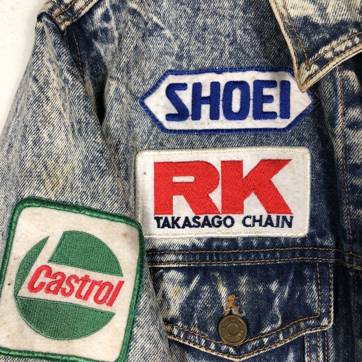 Japanese Brand 🔥Vintage Trucker Denim Jacket Biker Modern House Japan Size US M / EU 48-50 / 2 - 20 Thumbnail
