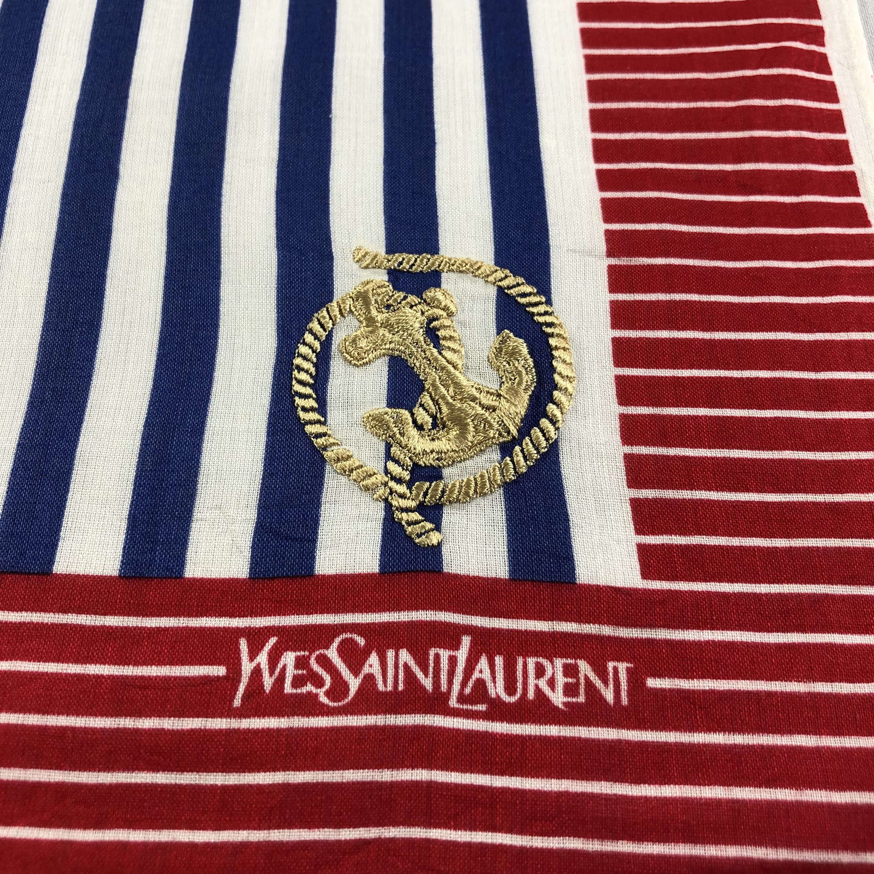 Yves Saint Laurent YSL Sailor Handkerchief Neckerchief Bandana H1987 Size ONE SIZE - 4 Thumbnail