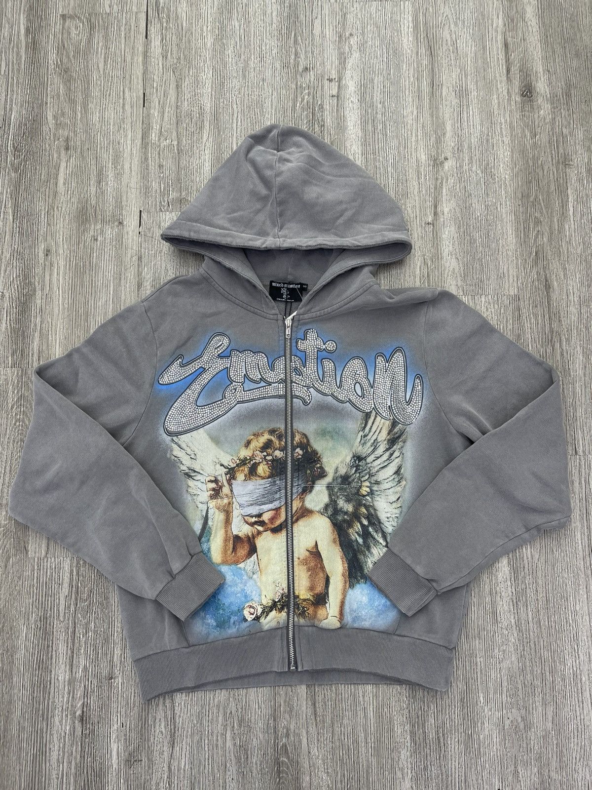 Other Mixed Emotions Angel zip up hoodie grey/blue Size US S / EU 44-46 / 1 - 1 Thumbnail