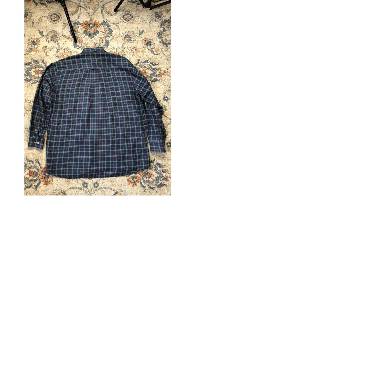 Orvis VINTAGE Orvis Shirt Plaid Flannel Button-Down Long Sleeve Mens Large Blue Green, Cotton Wool, Pocket, 1856, Casual Size US L / EU 52-54 / 3 - 9 Thumbnail