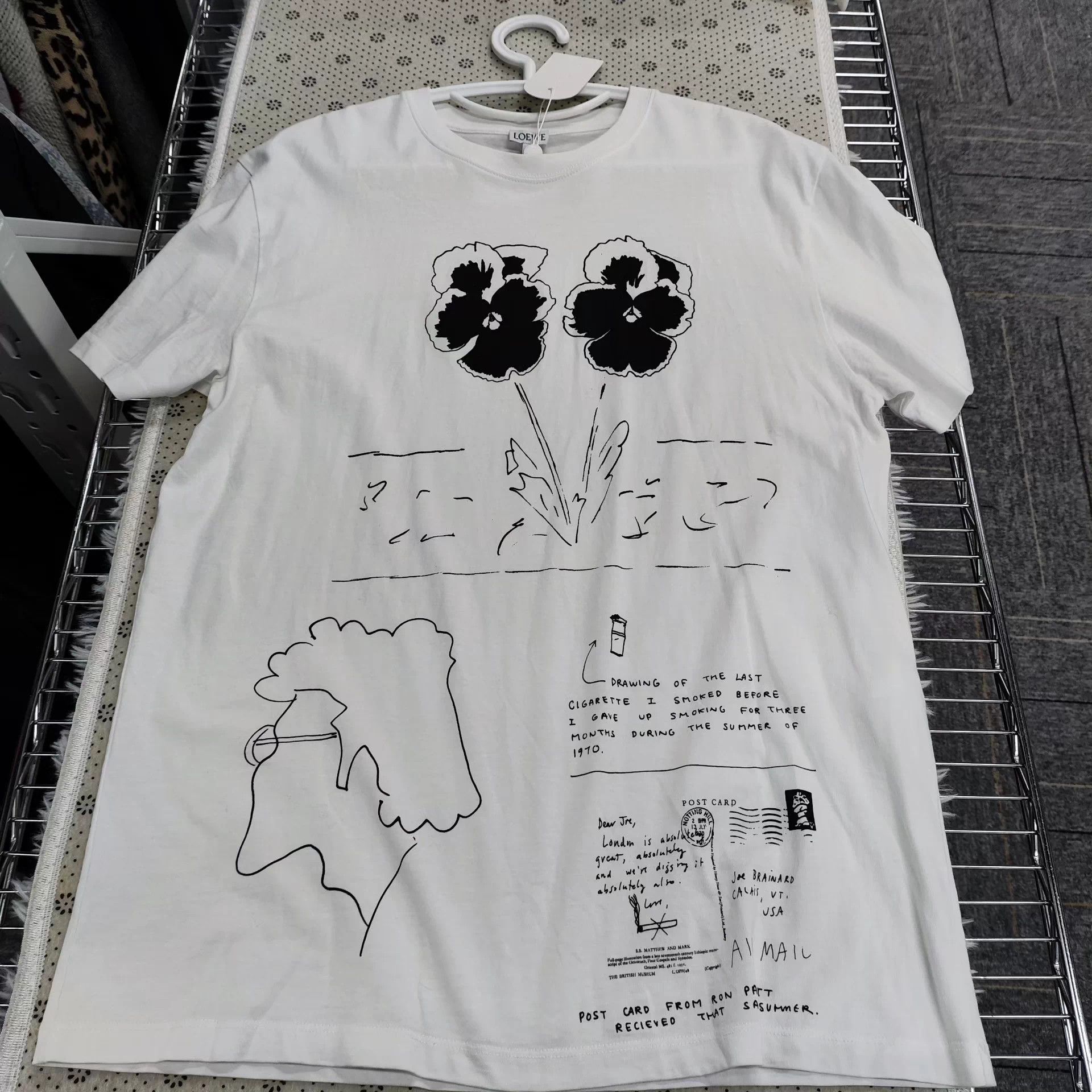 Loewe LOEWE white summer T-shirt S size Size US S / EU 44-46 / 1 - 1 Thumbnail