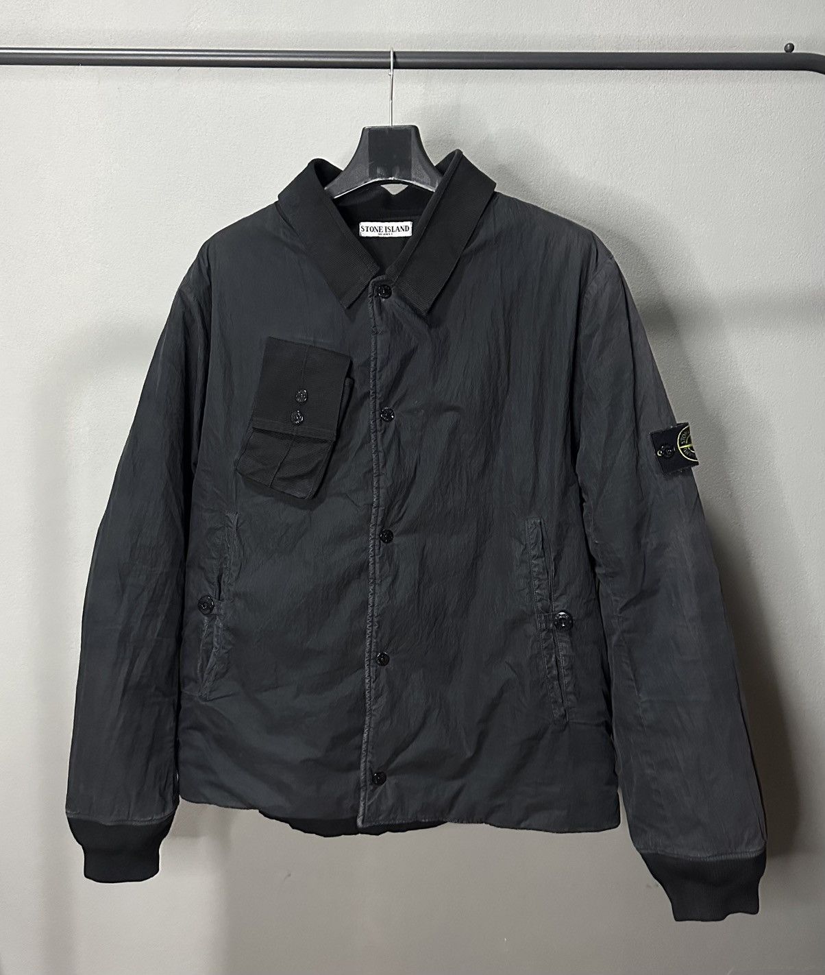 Stone Island Stone Island Tech Suede Quilted Aviator Jacket 2002 Size US L / EU 52-54 / 3 - 1 Thumbnail